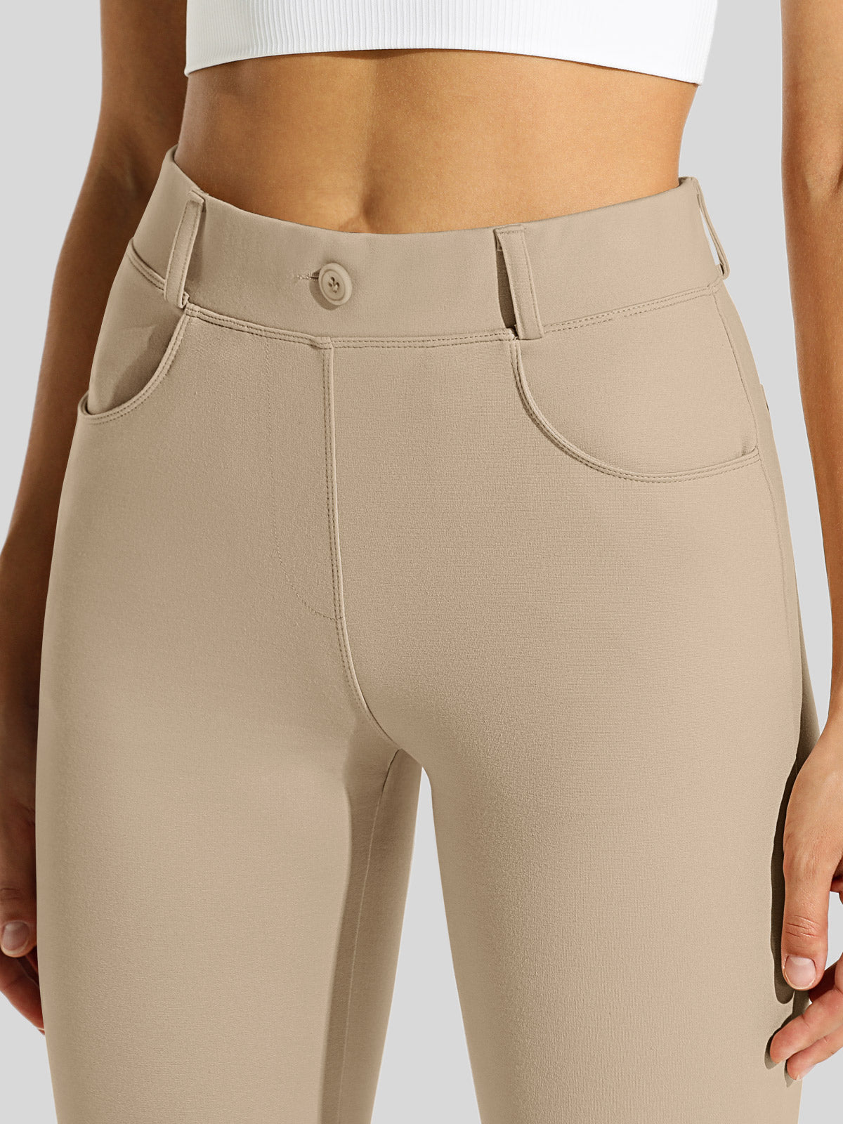 Women's Dress Yoga Pants Straight Leg 33 Inch