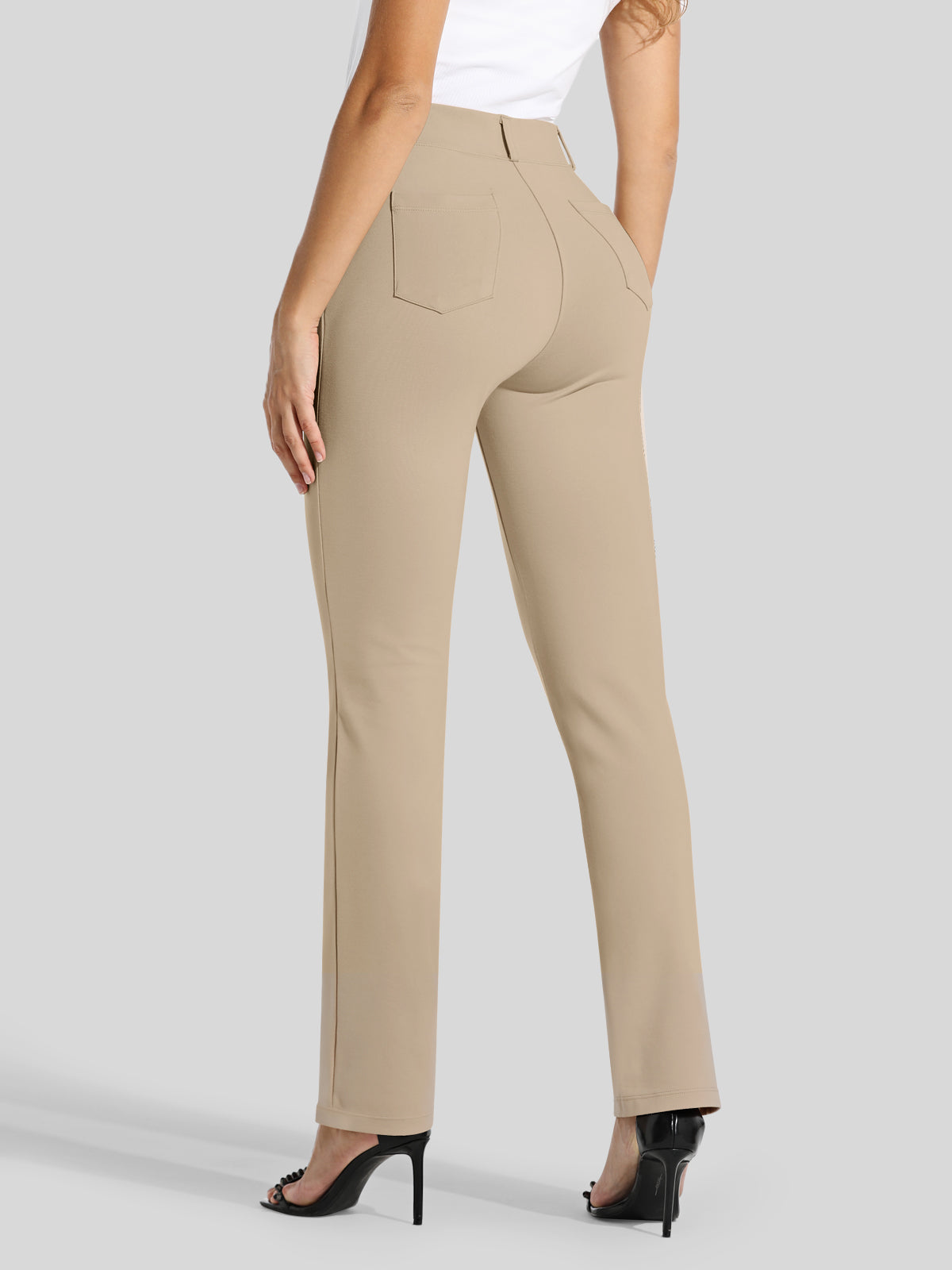 Women's Dress Yoga Pants Straight Leg 29 Inch