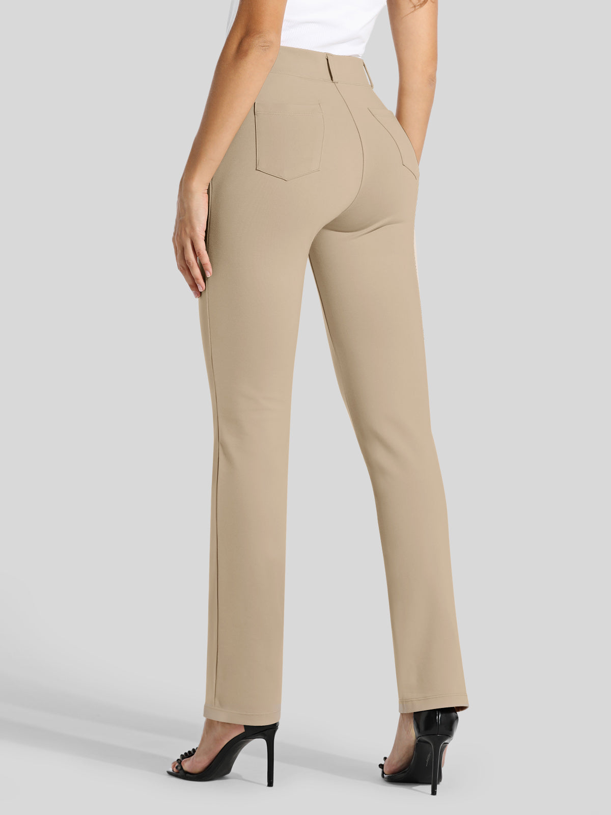Women's Dress Yoga Pants Straight Leg 33 Inch