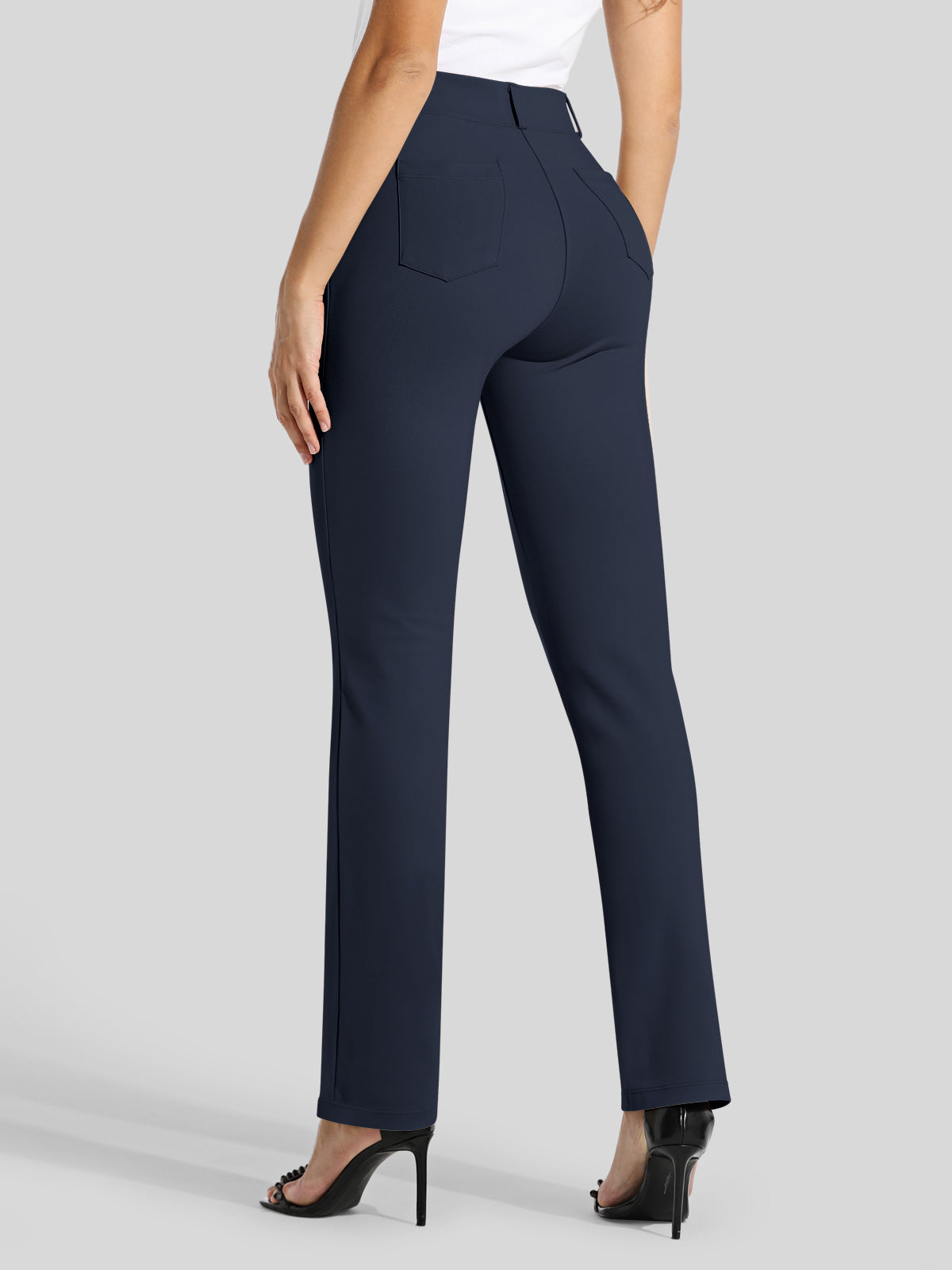 Women's Dress Yoga Pants Straight Leg 33 Inch