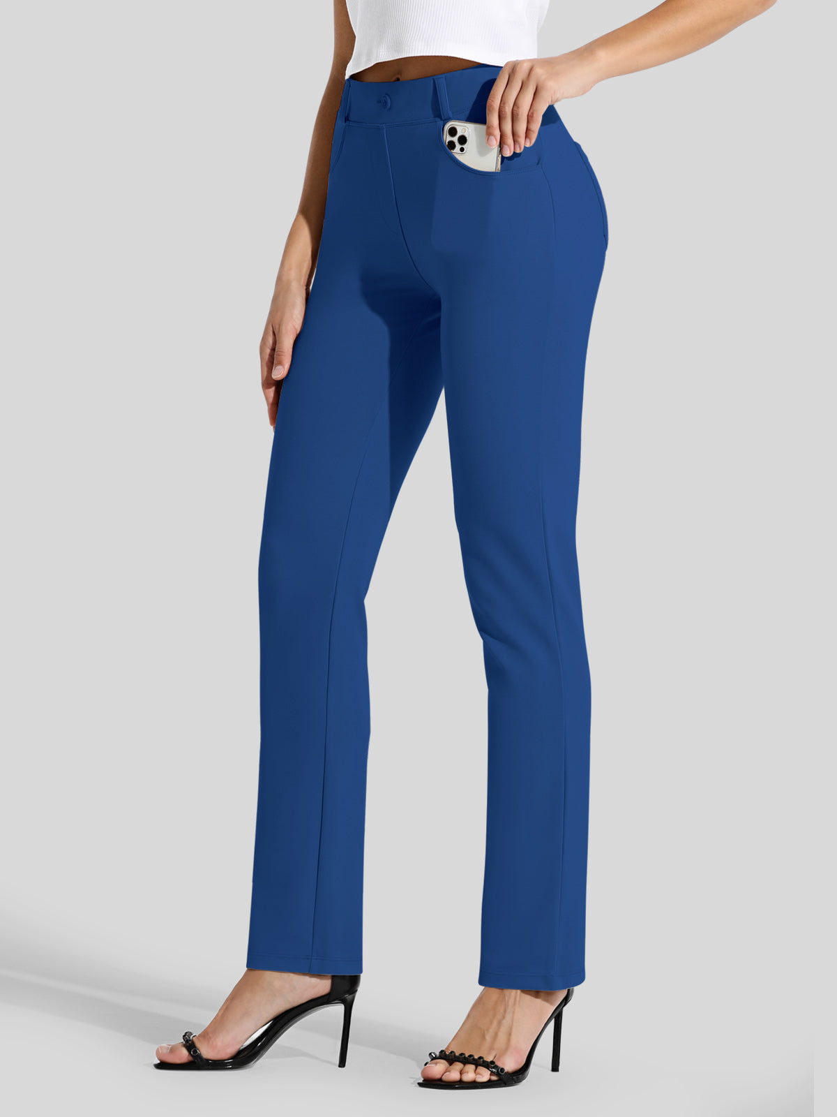 Women's Dress Yoga Pants Straight Leg 29 Inch