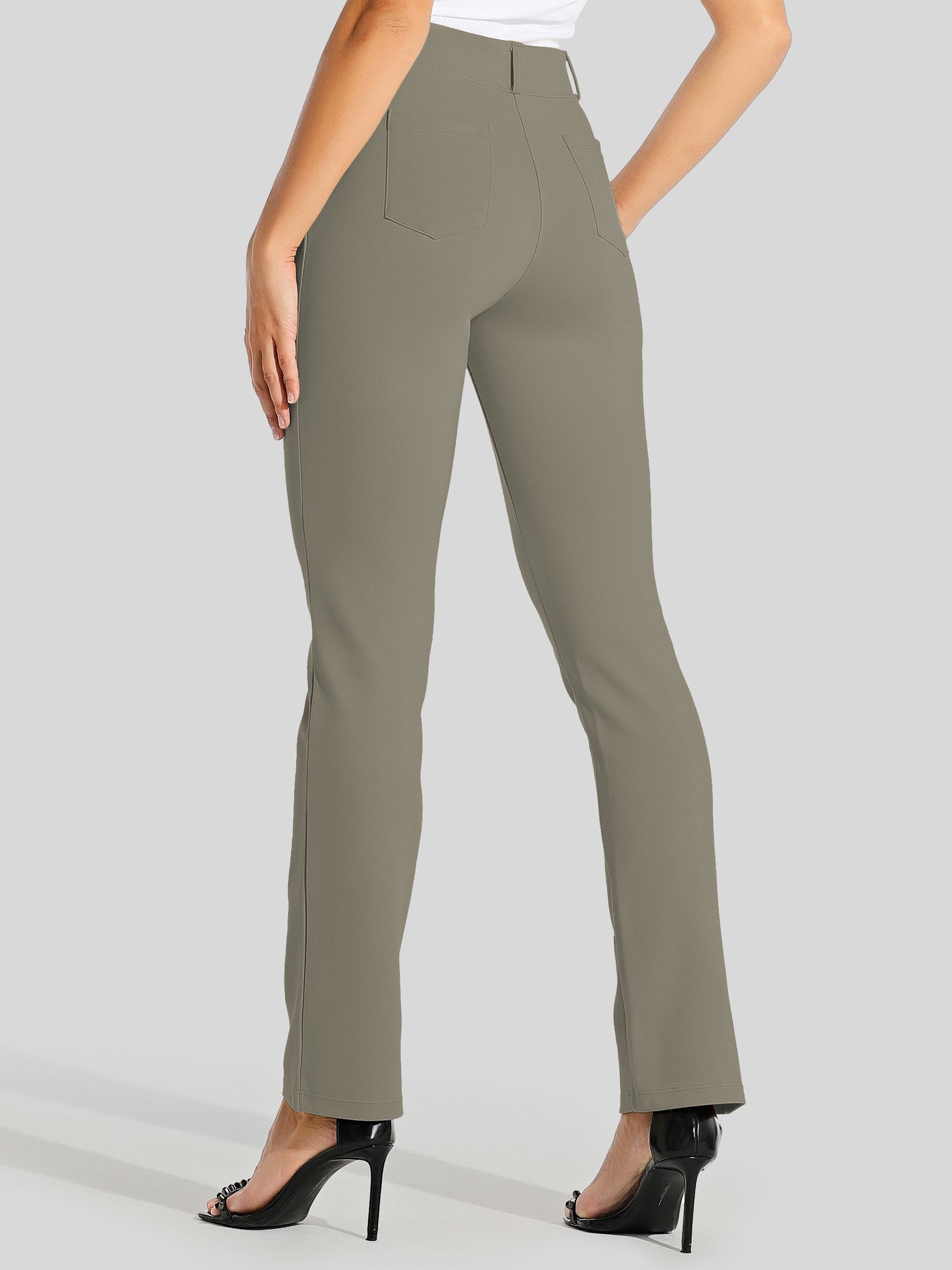 Women's Dress Yoga Pants Straight Leg 29 Inch