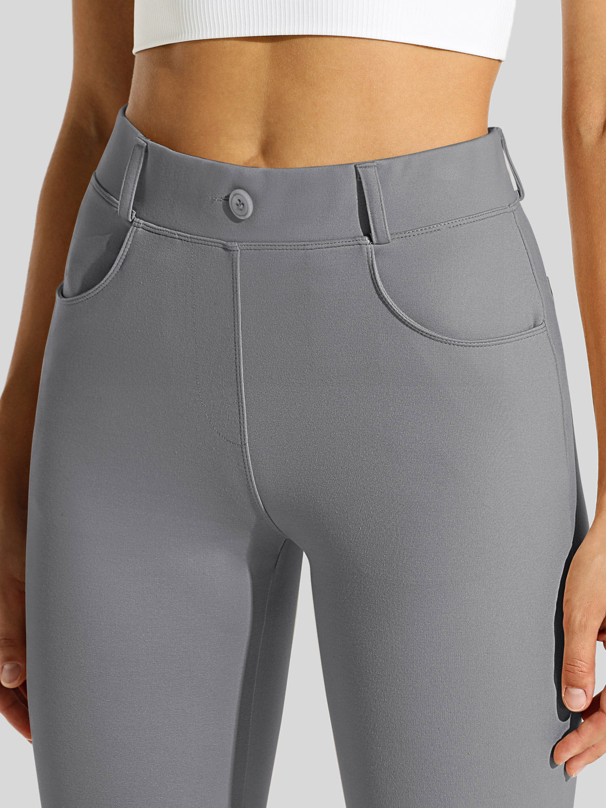 Women's Dress Yoga Pants Straight Leg 33 Inch