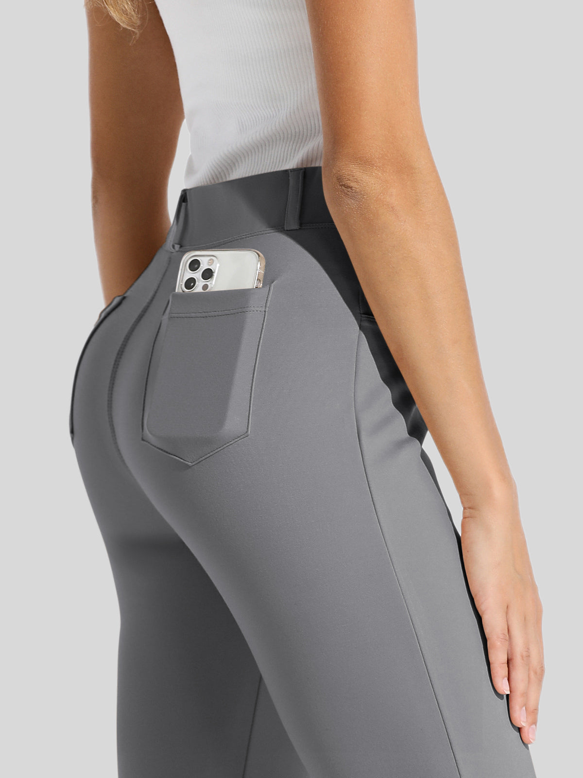 Women's Dress Yoga Pants Straight Leg 33 Inch