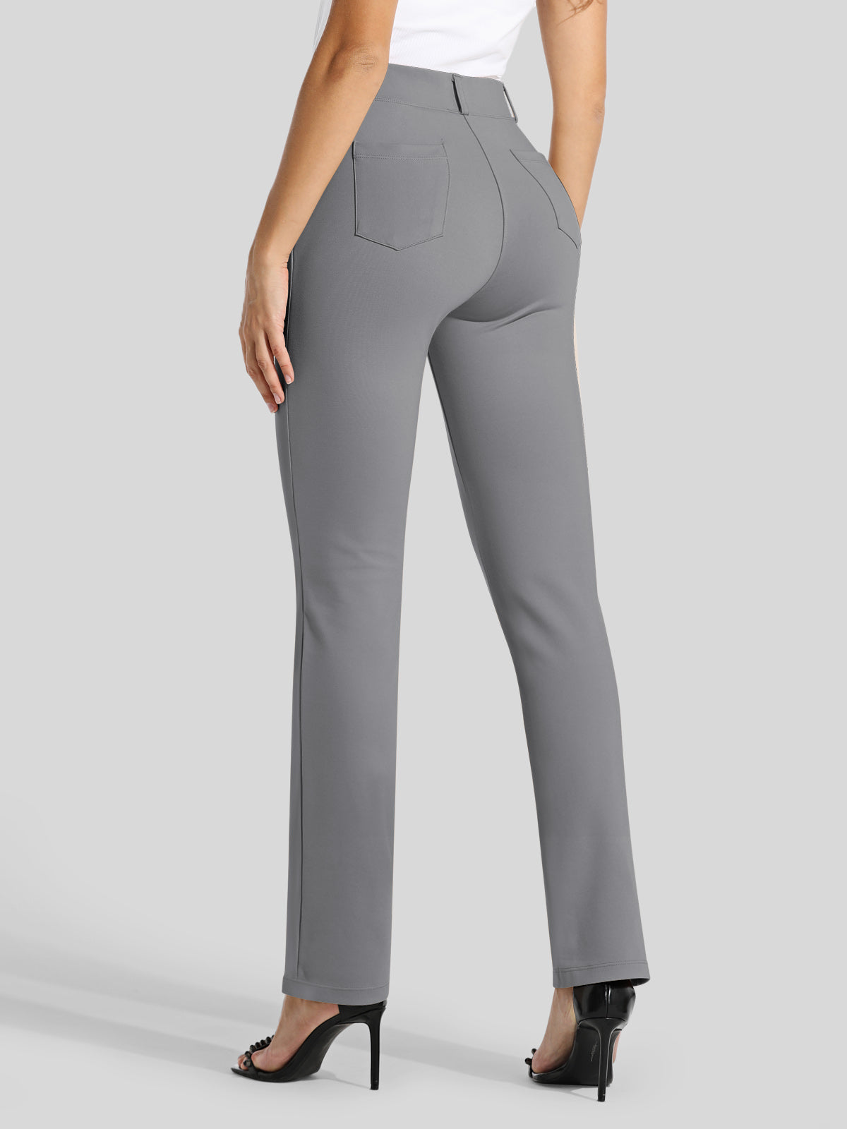 Women's Dress Yoga Pants Straight Leg 33 Inch