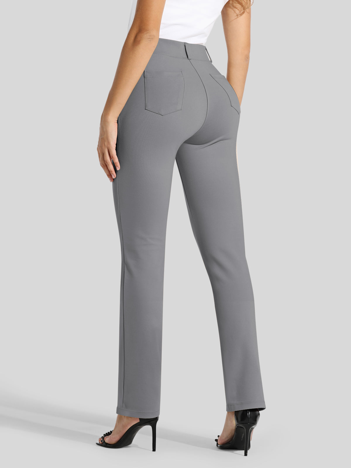 Women's Dress Yoga Pants Straight Leg 33 Inch