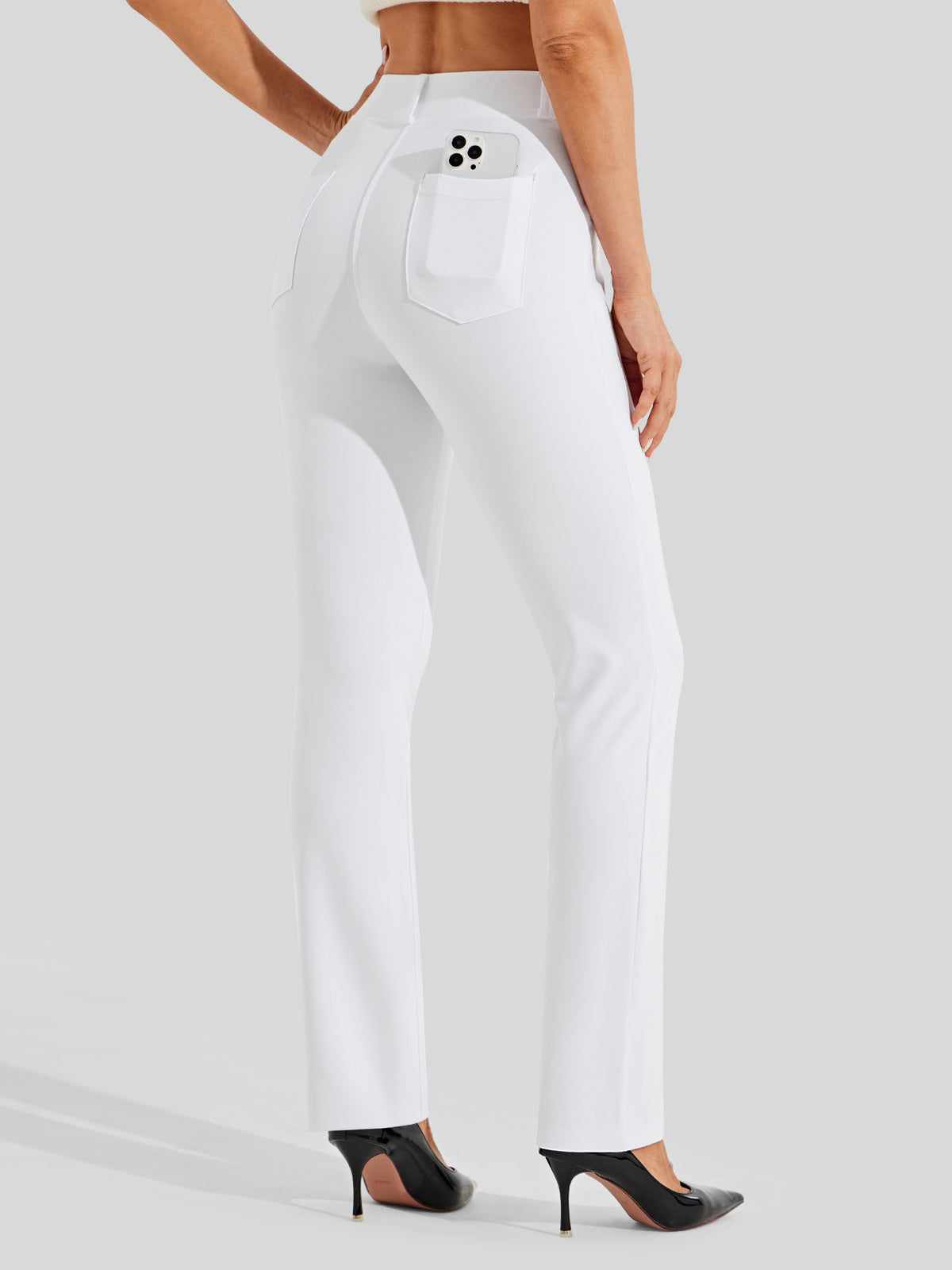 Women's Dress Yoga Pants Straight Leg 29 Inch