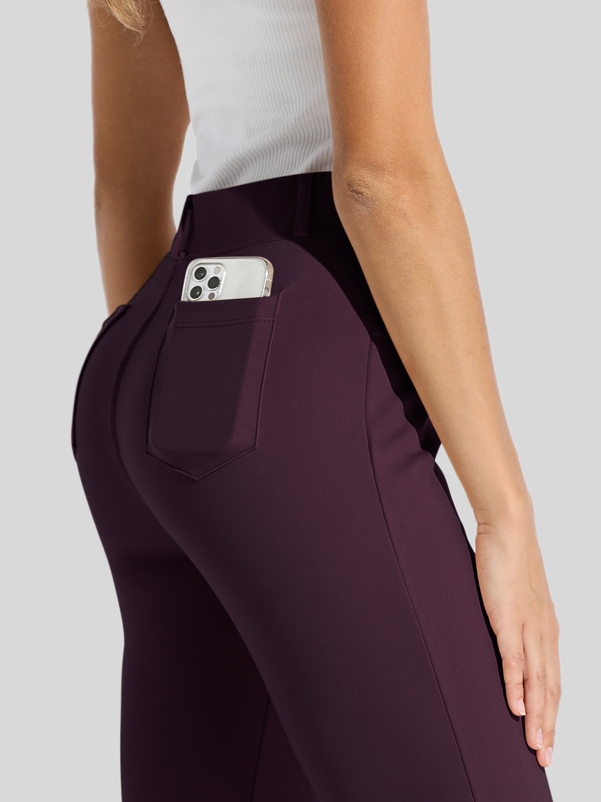 Women's Dress Yoga Pants Straight Leg 31 Inch