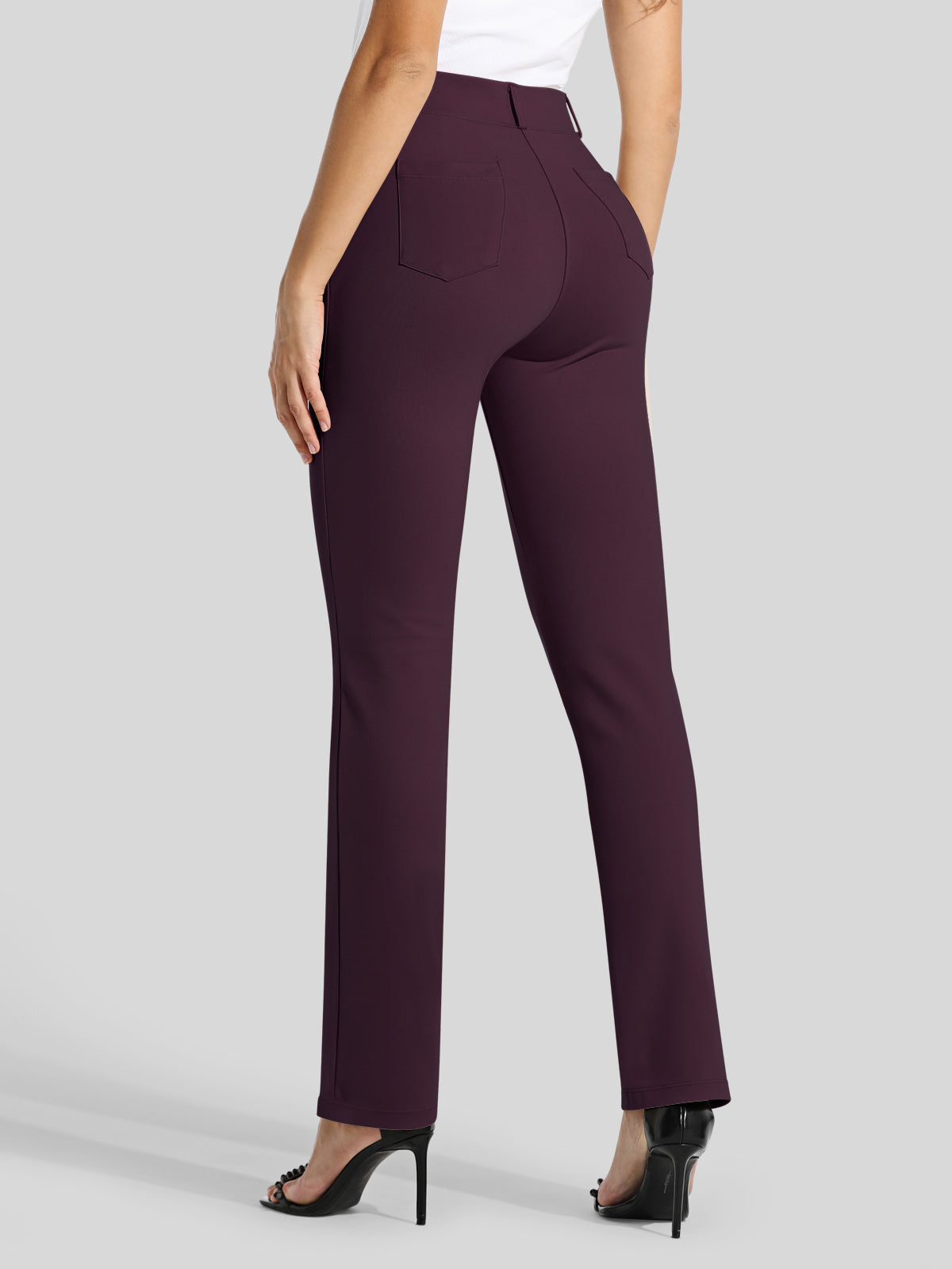 Women's Dress Yoga Pants Straight Leg 31 Inch