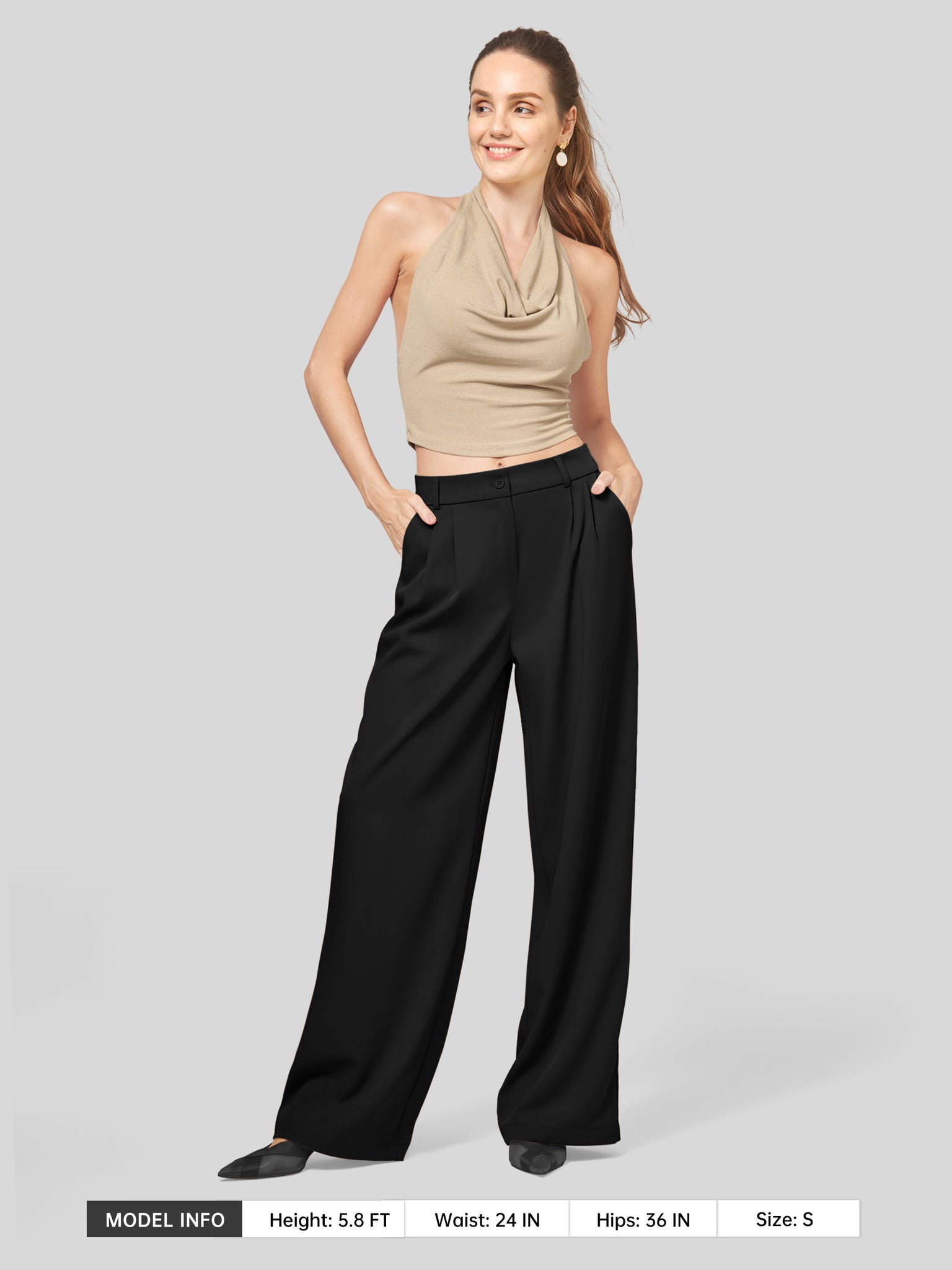 Women's Easy Wide-Leg Work Trouser 32 Inch