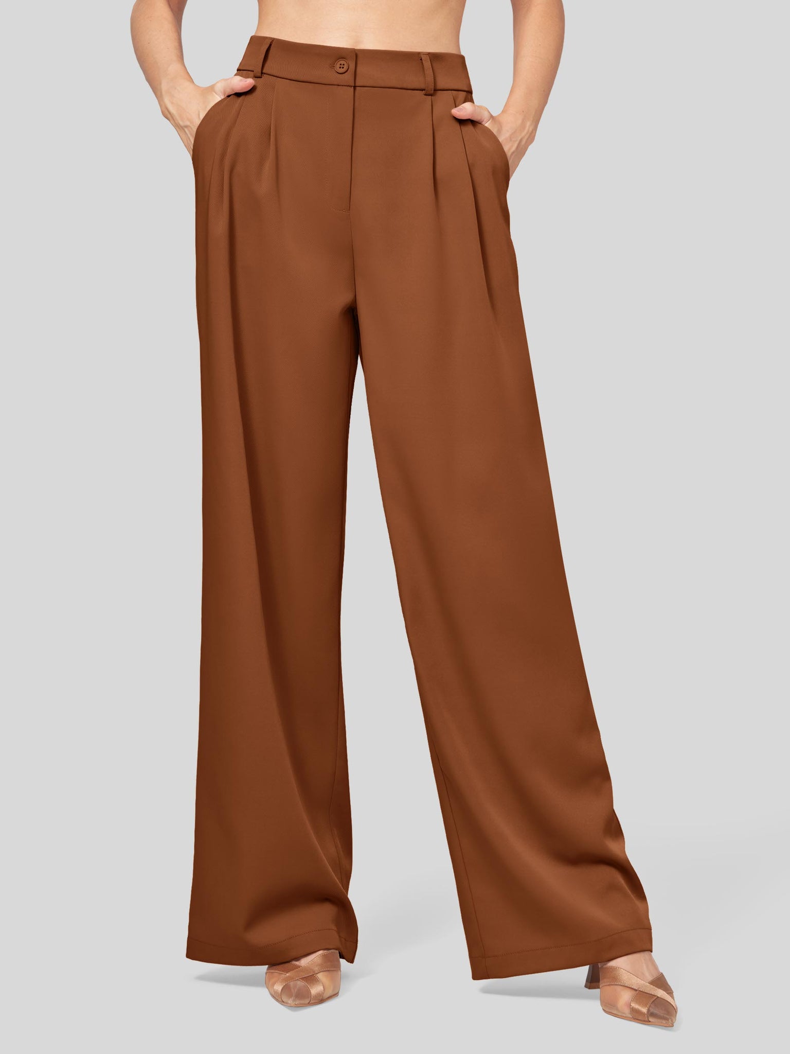 Women's Easy Wide-Leg Work Pants 28 Inch