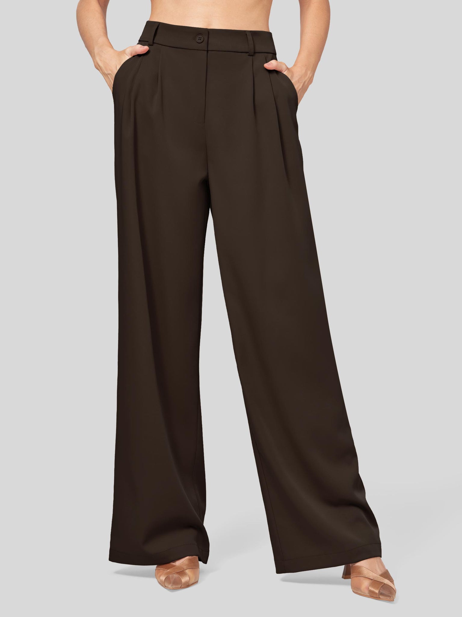 Women's Easy Wide-Leg Work Pants 28 Inch