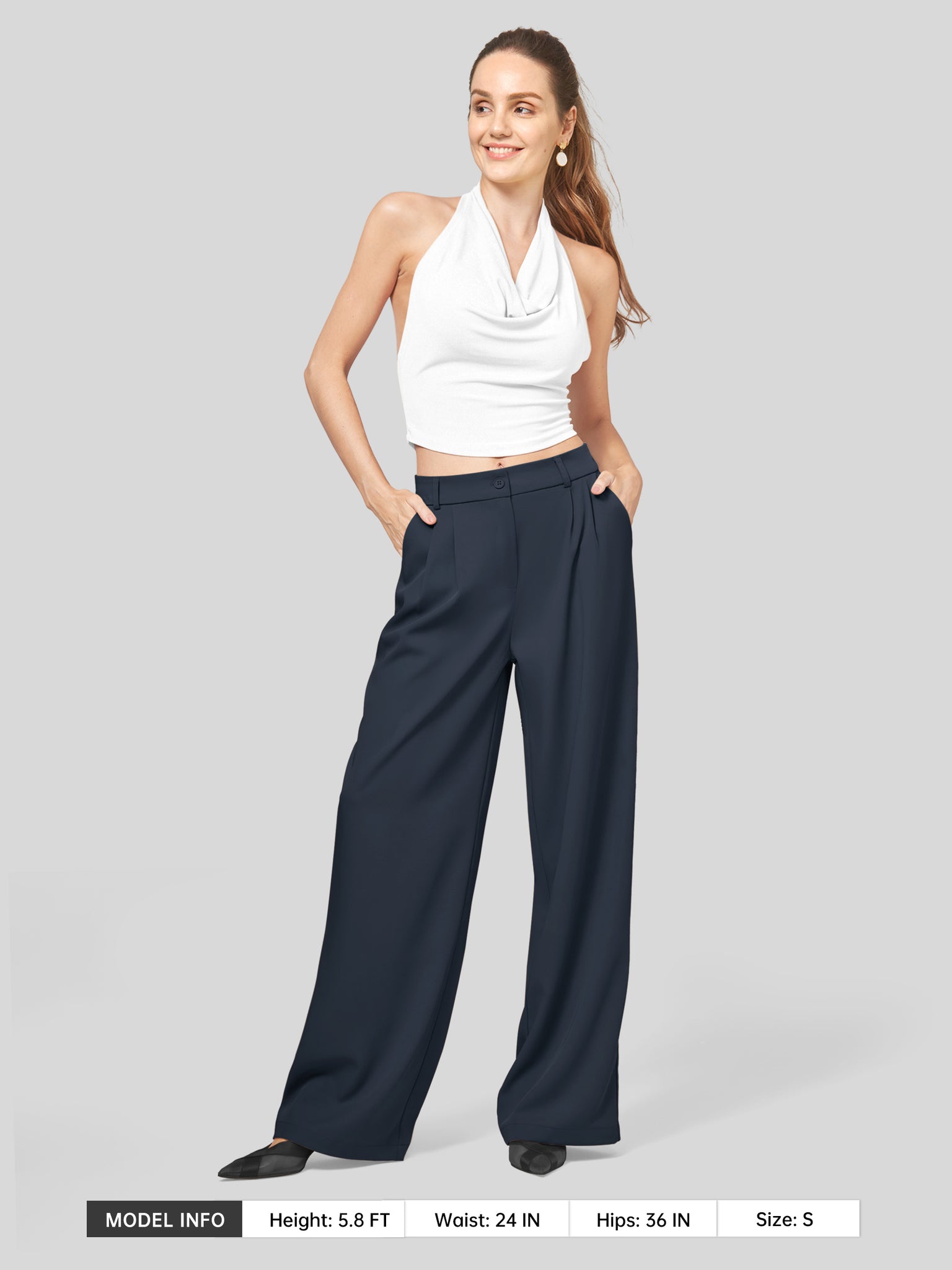 Women's Easy Wide-Leg Trouser 30 Inch