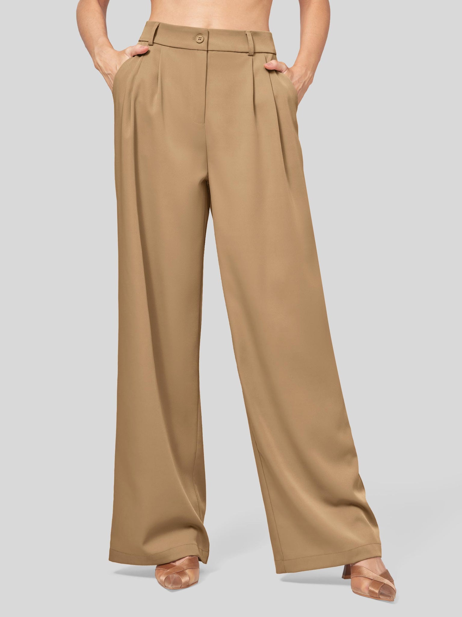 Women's Easy Wide-Leg Work Pants 28 Inch