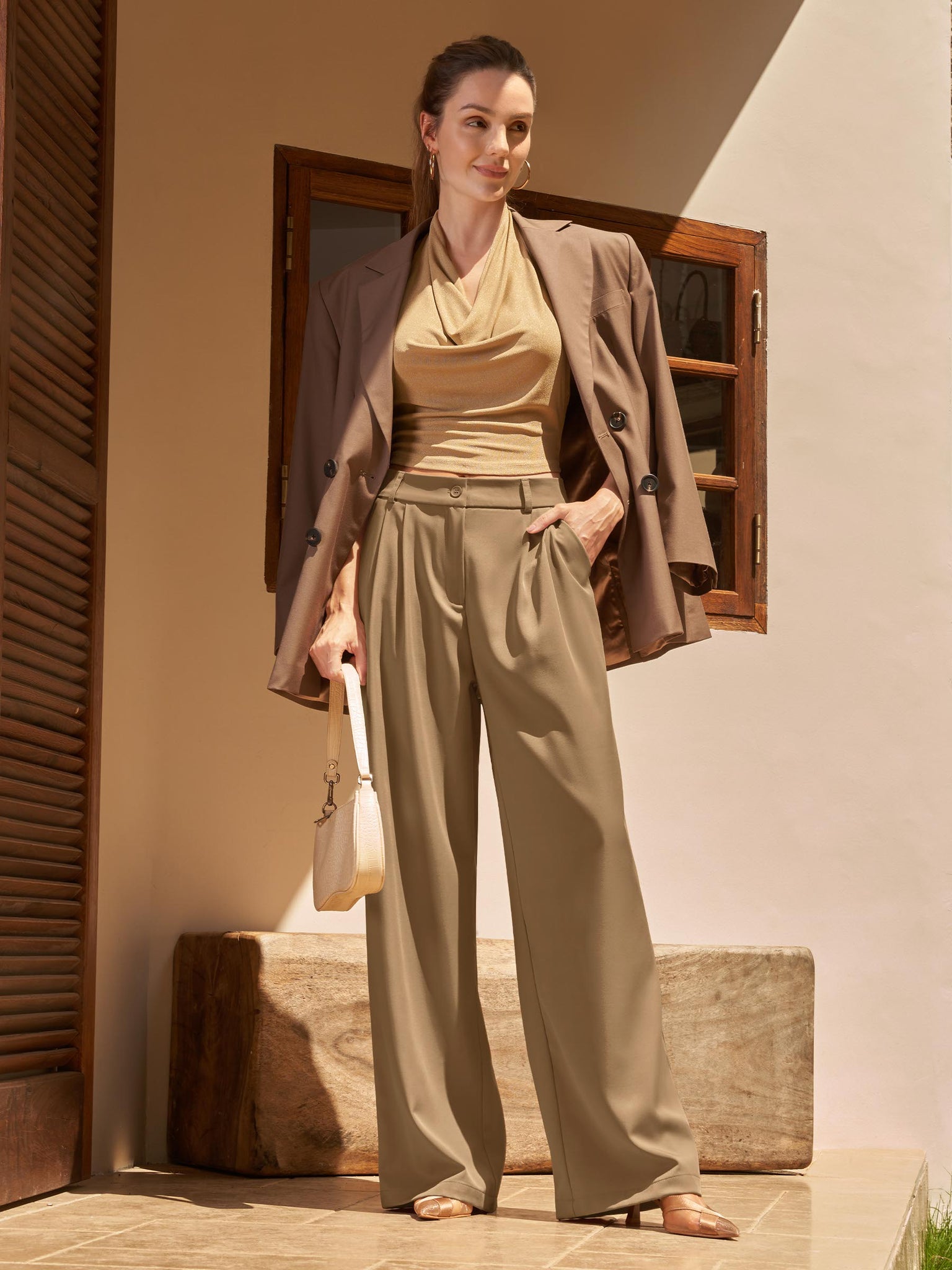 Women's Easy Wide-Leg Trouser 30 Inch