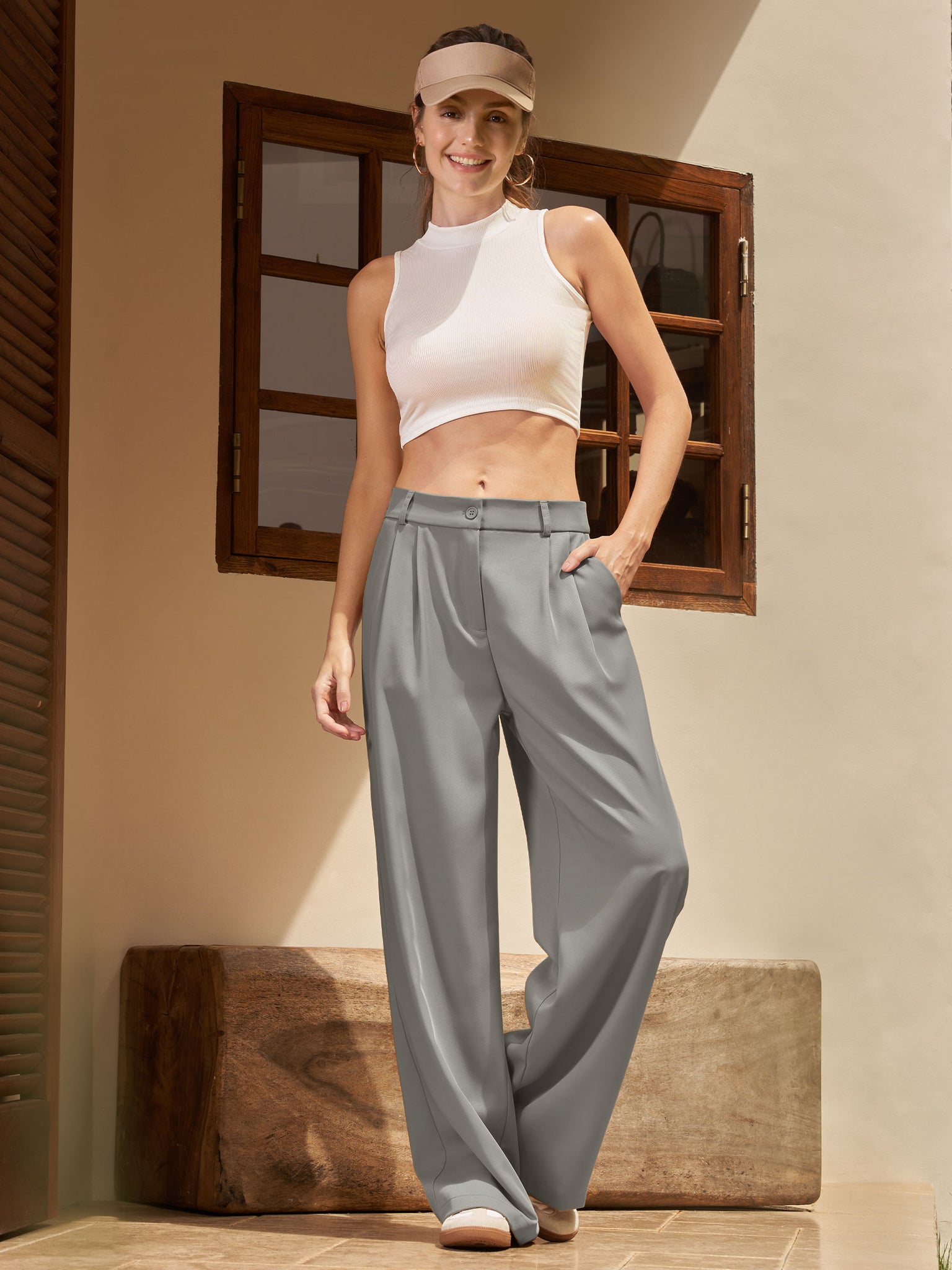 Women's Easy Wide-Leg Trouser 30 Inch