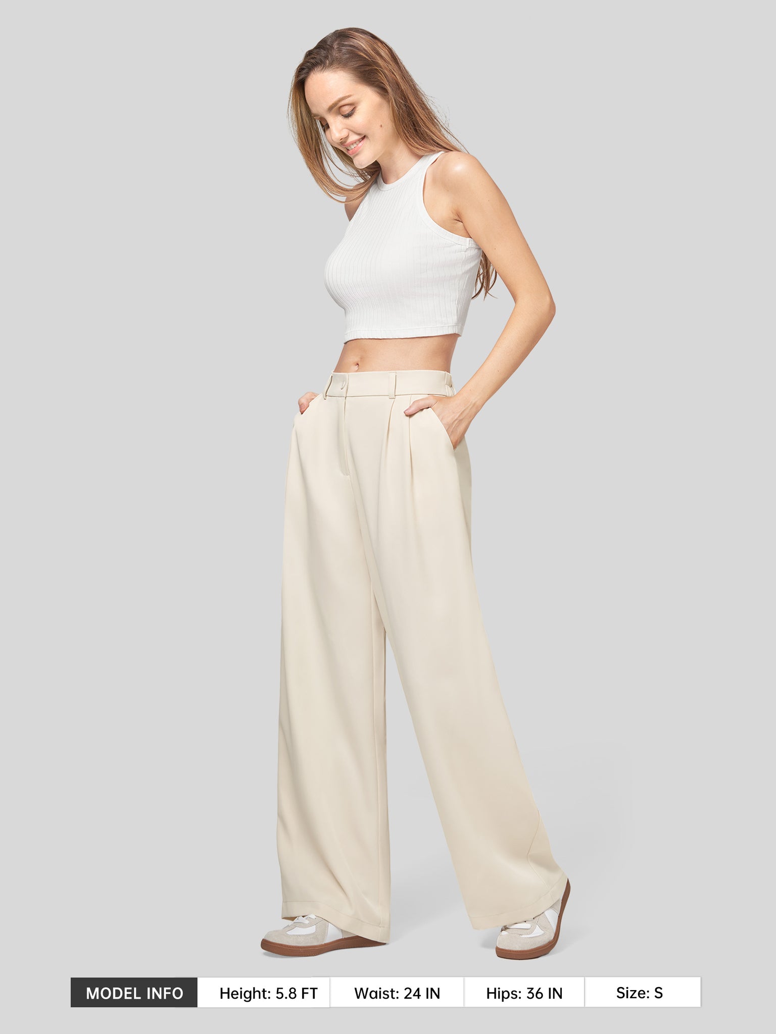 Women's Easy Wide-Leg Trouser 30 Inch