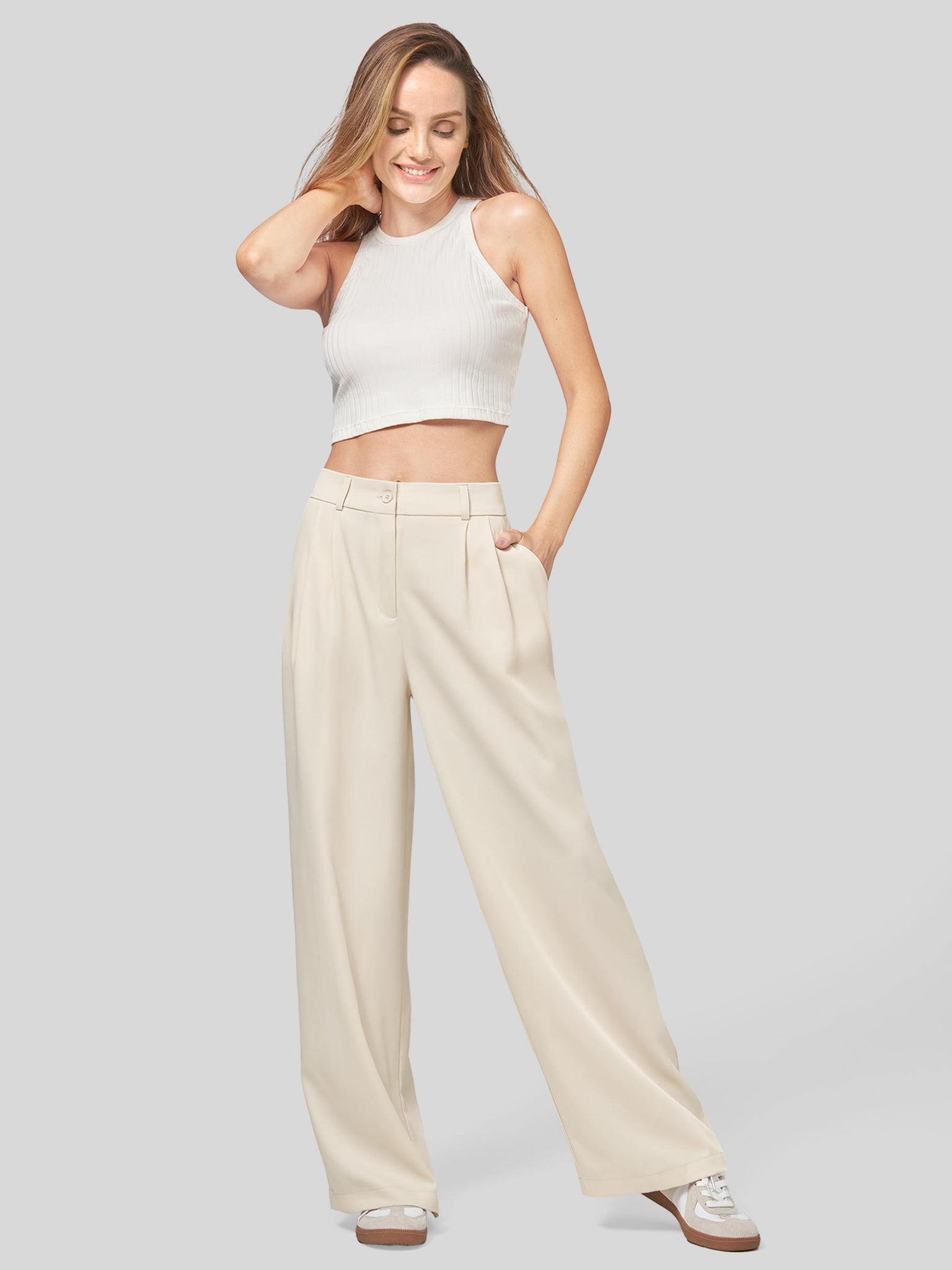 Women's Easy Wide-Leg Trouser 30 Inch