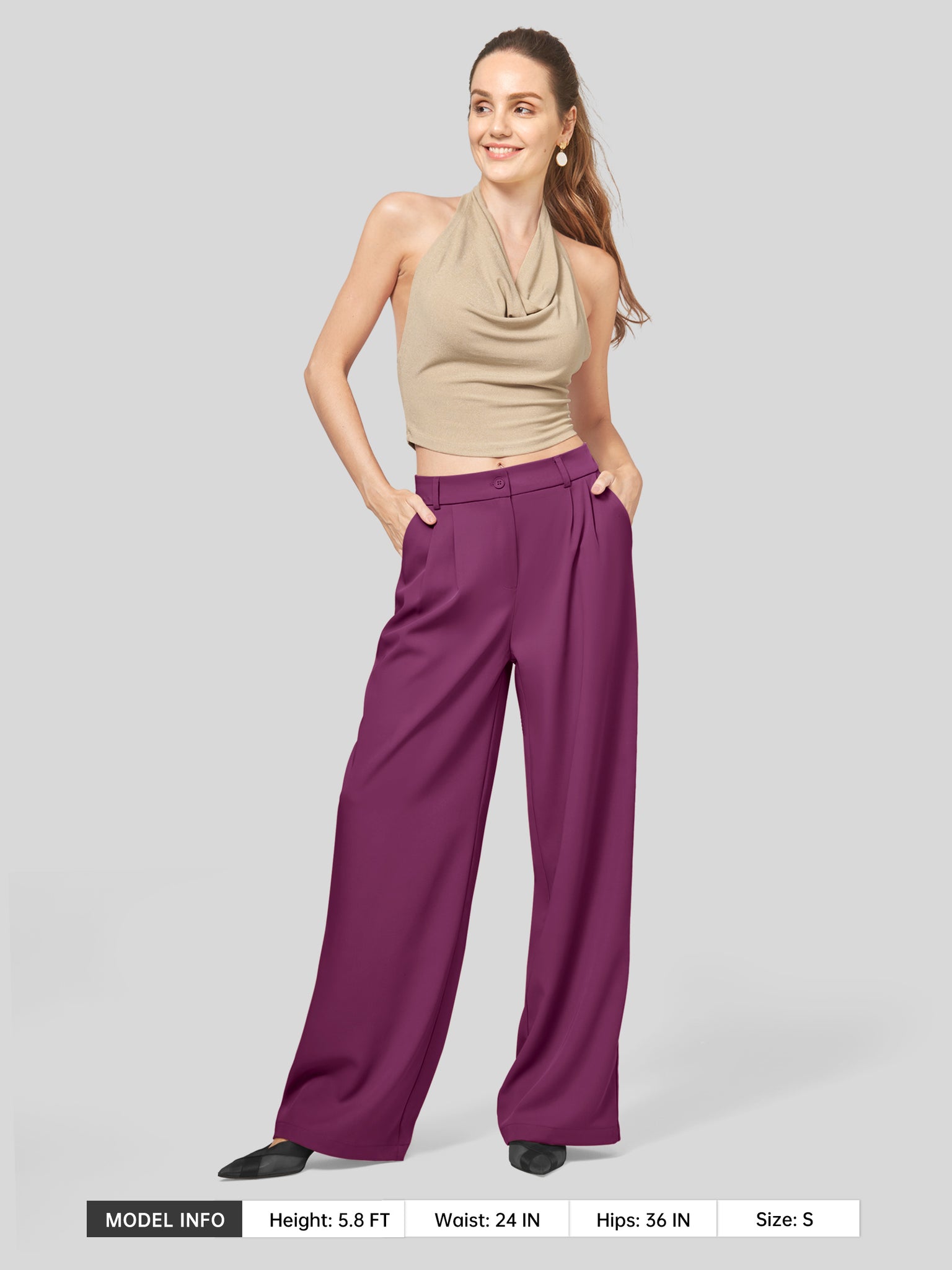 Women's Easy Wide-Leg Work Trouser 32 Inch