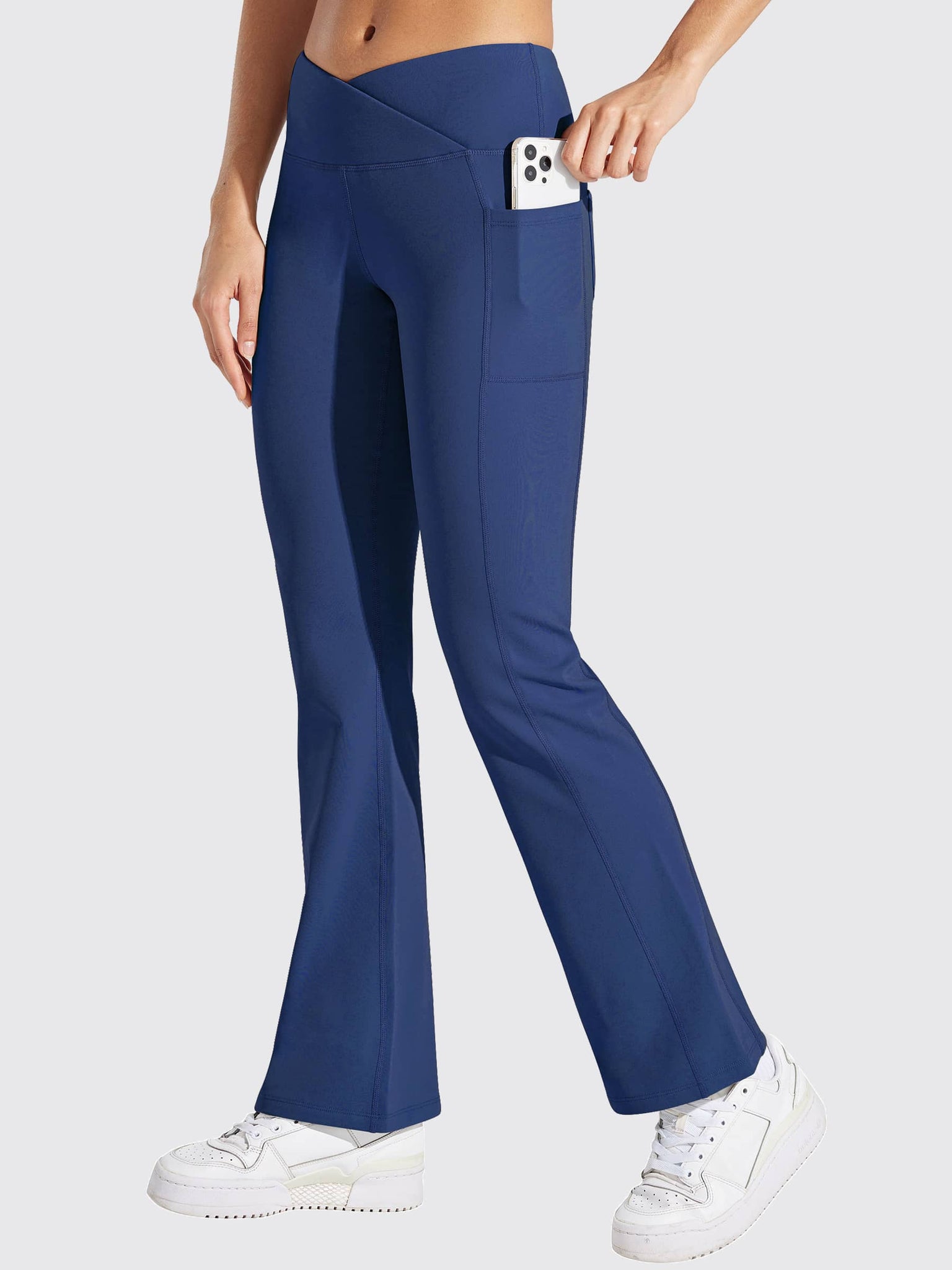 Laureate Fleece Lined Crossover Flared Pants