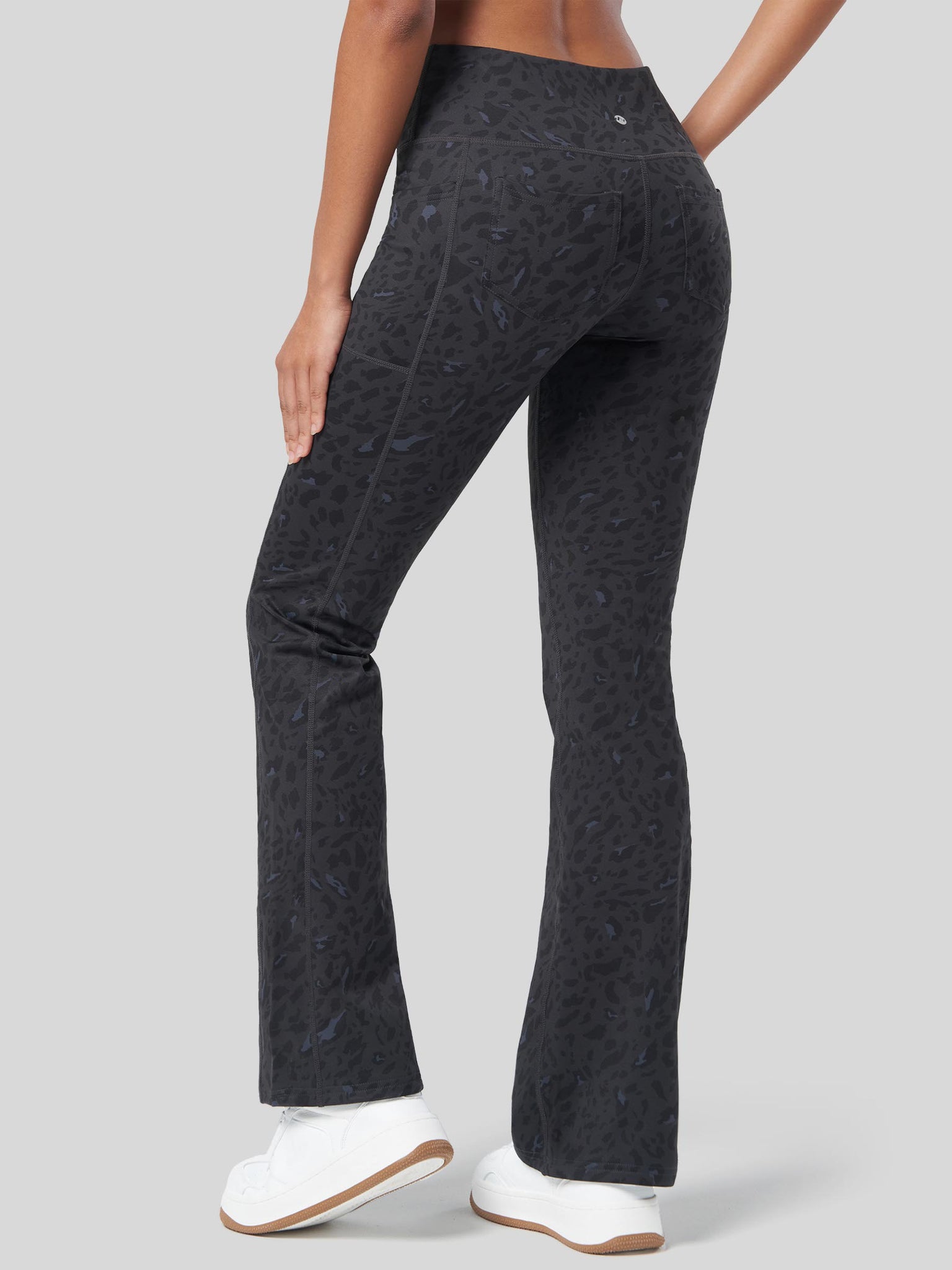 Women's Fleece Lined Crossover Flared Leggings