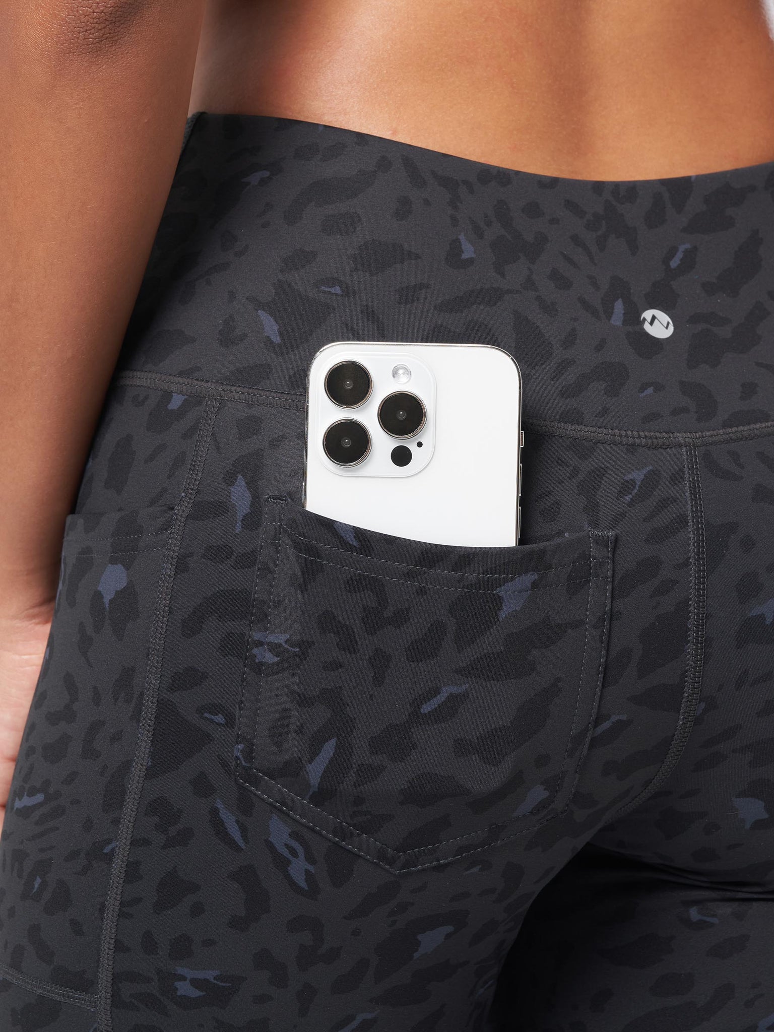 Women's Fleece Lined Crossover Flared Leggings