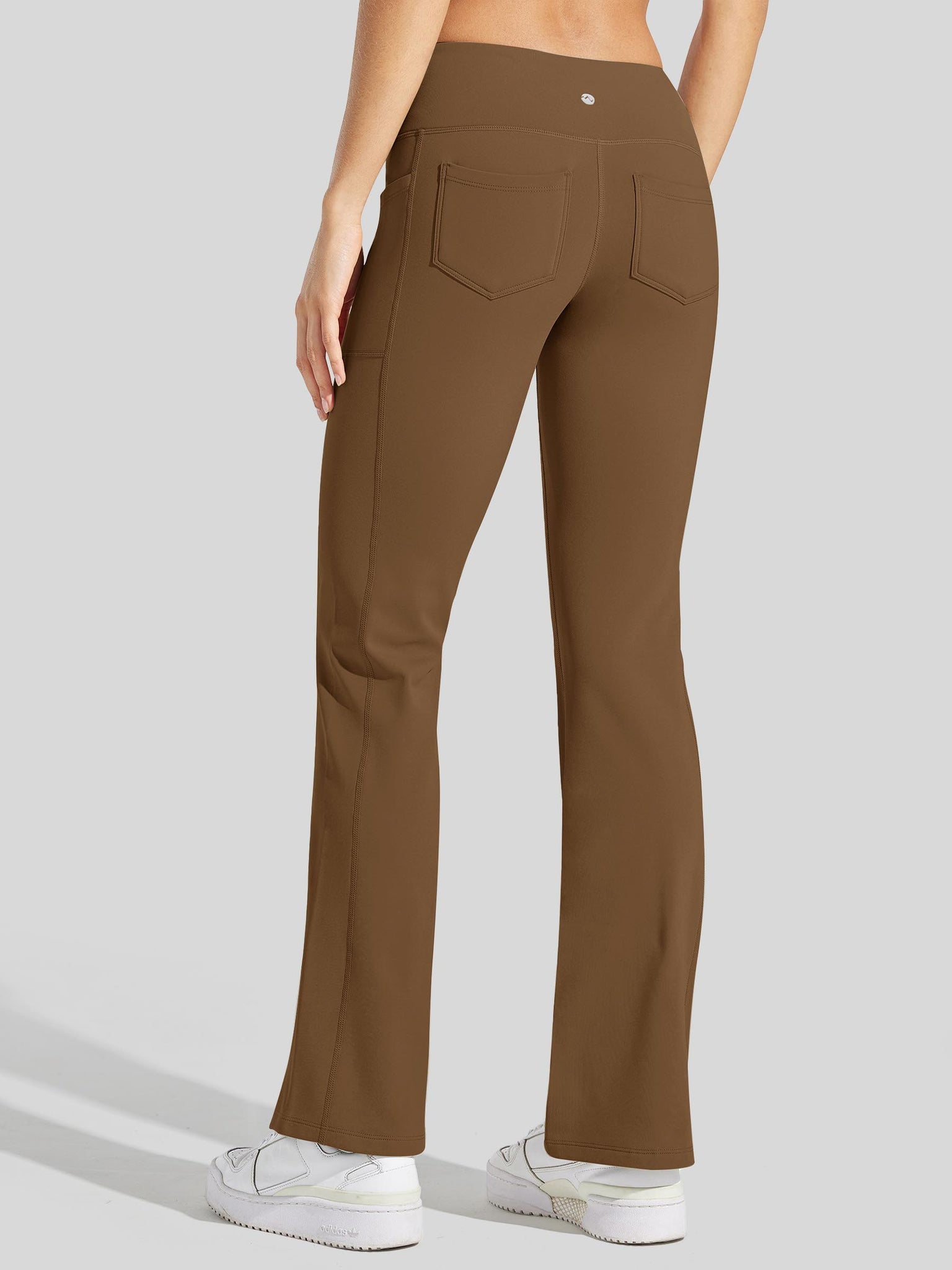 Women's Fleece Lined Crossover Flared Leggings