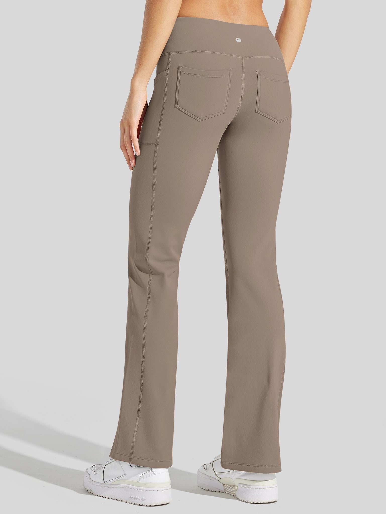 Women's Fleece Lined Crossover Flared Leggings