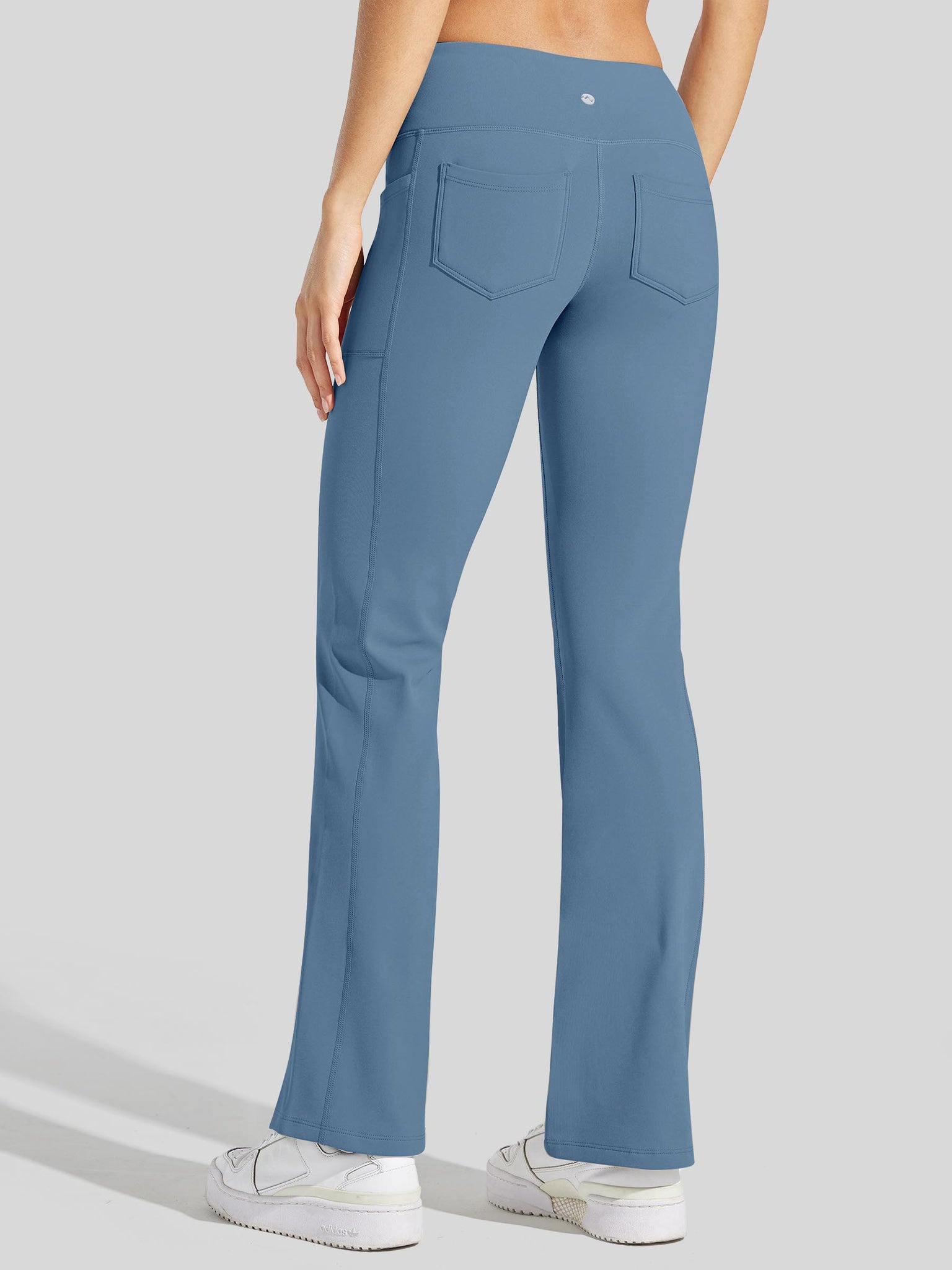 Women's Fleece Lined Crossover Flared Leggings