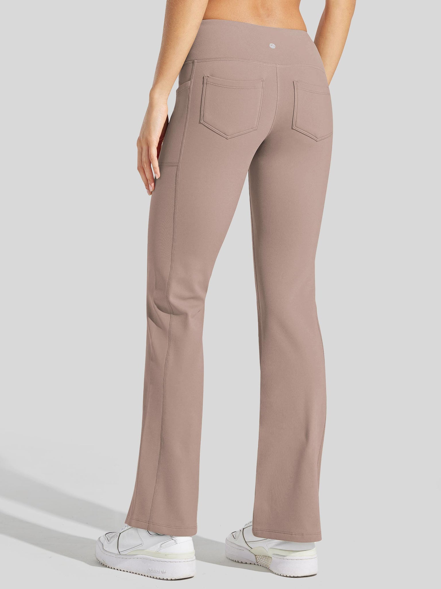 Women's Fleece Lined Crossover Flared Leggings