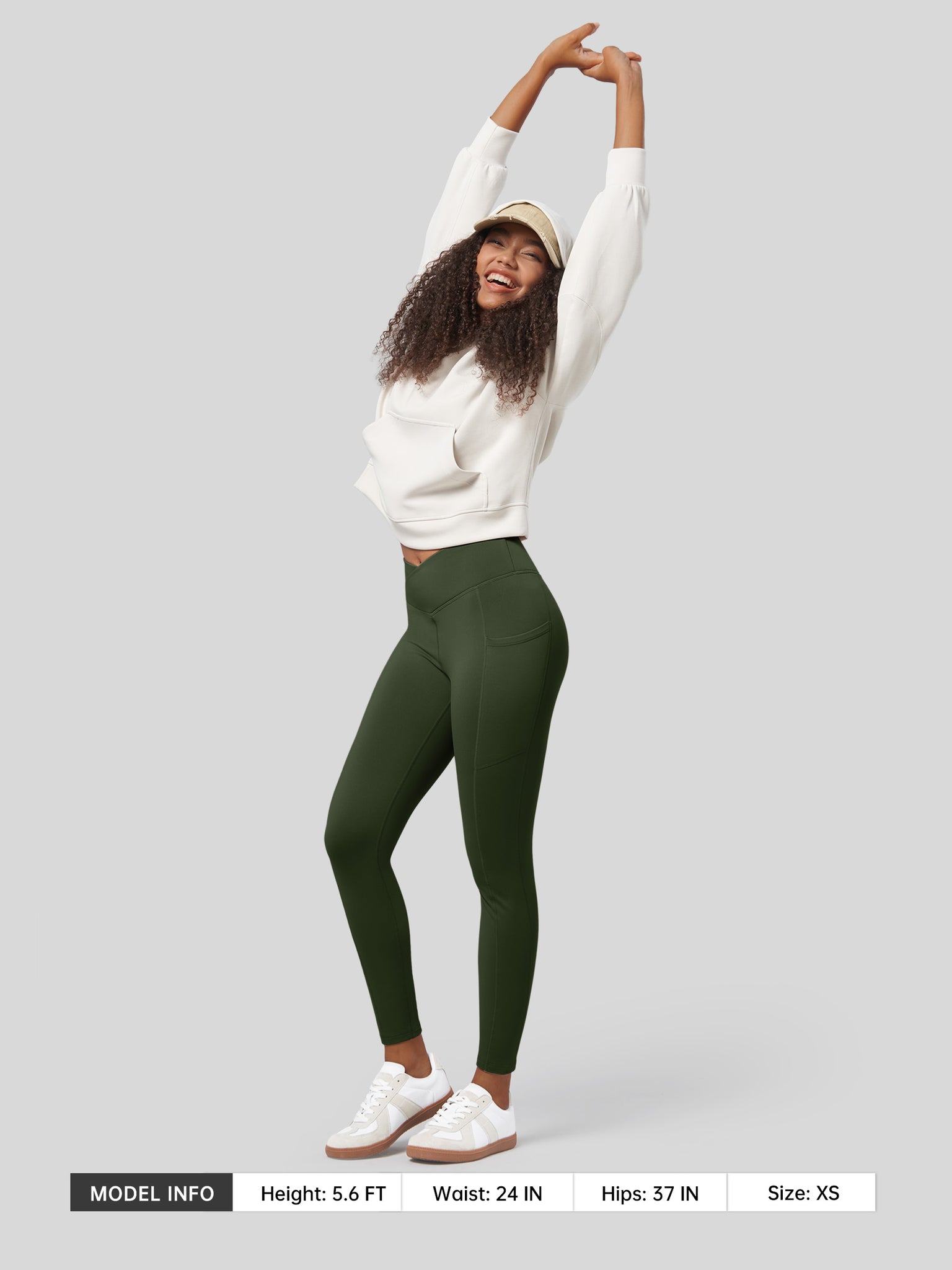 Women's Fleece Lined Leggings Pockets