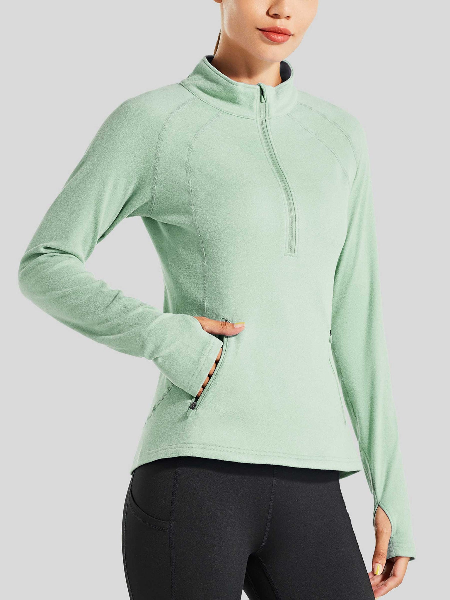 Women's Fleece Pullover Half Zip