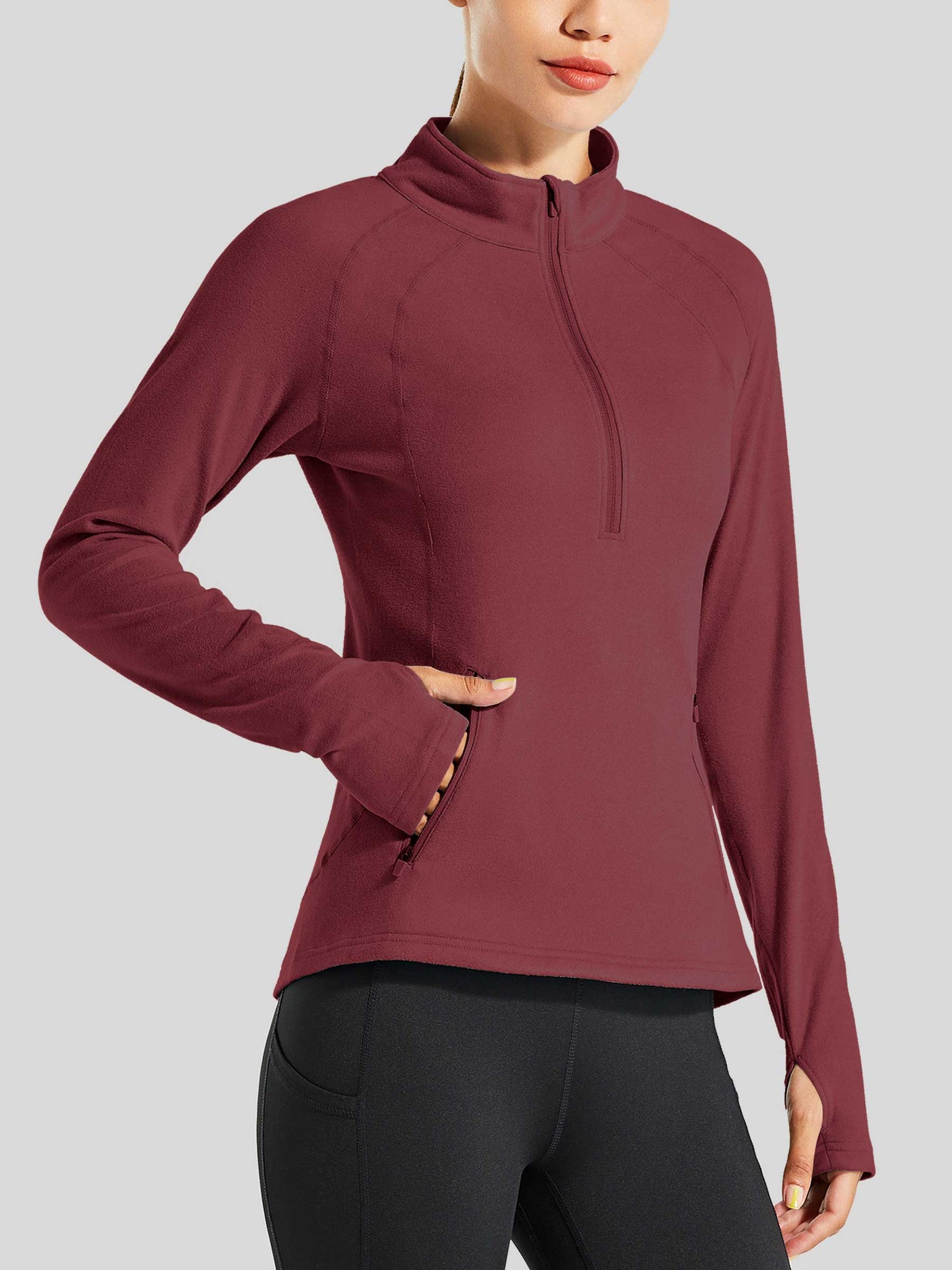 Women's Fleece Pullover Half Zip