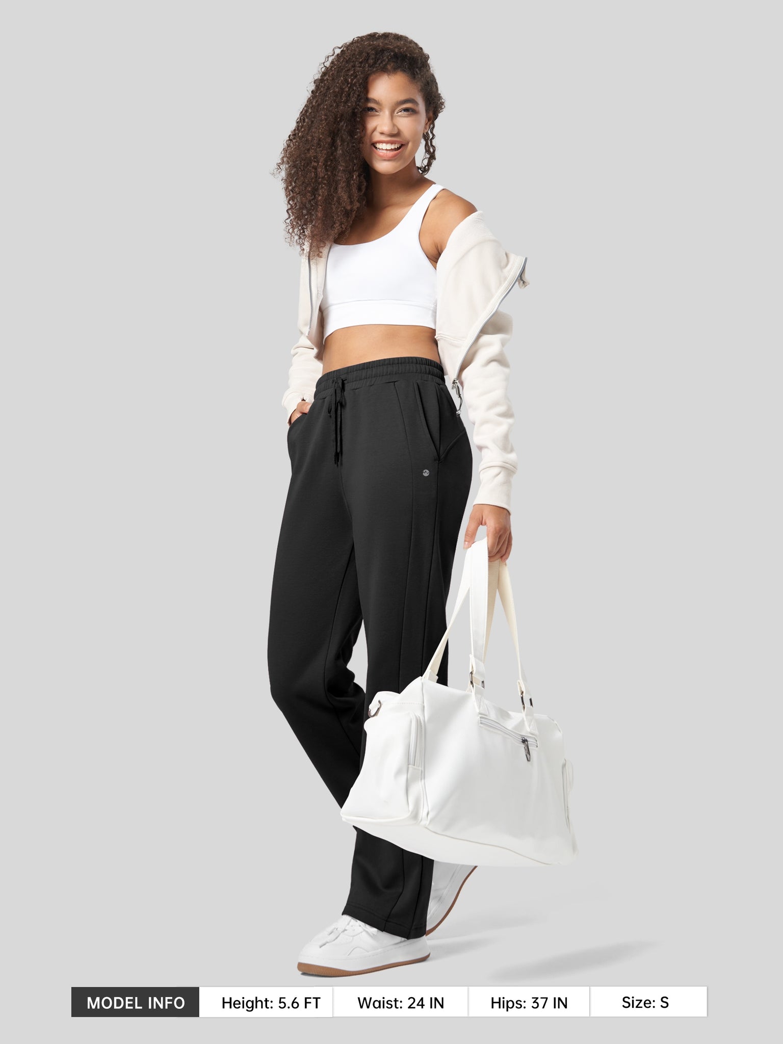 Women's Fleece Straight Leg Sweatpants 31 Inch