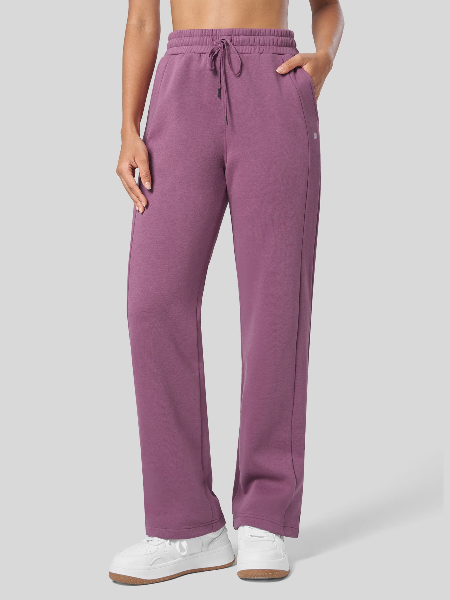 Women's Fleece Straight Leg Sweatpants 31 Inch