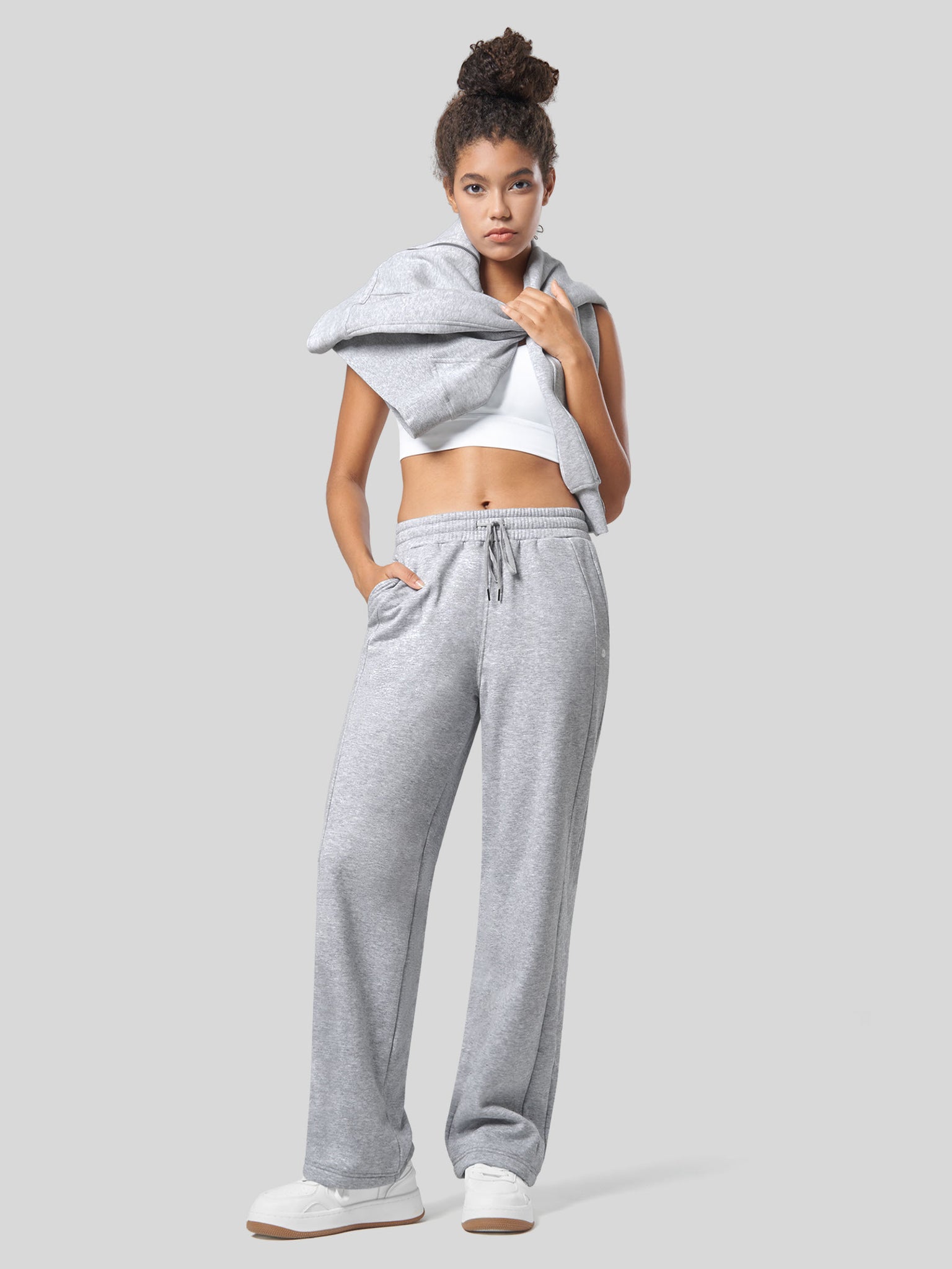 Women's Fleece Straight Leg Sweatpants