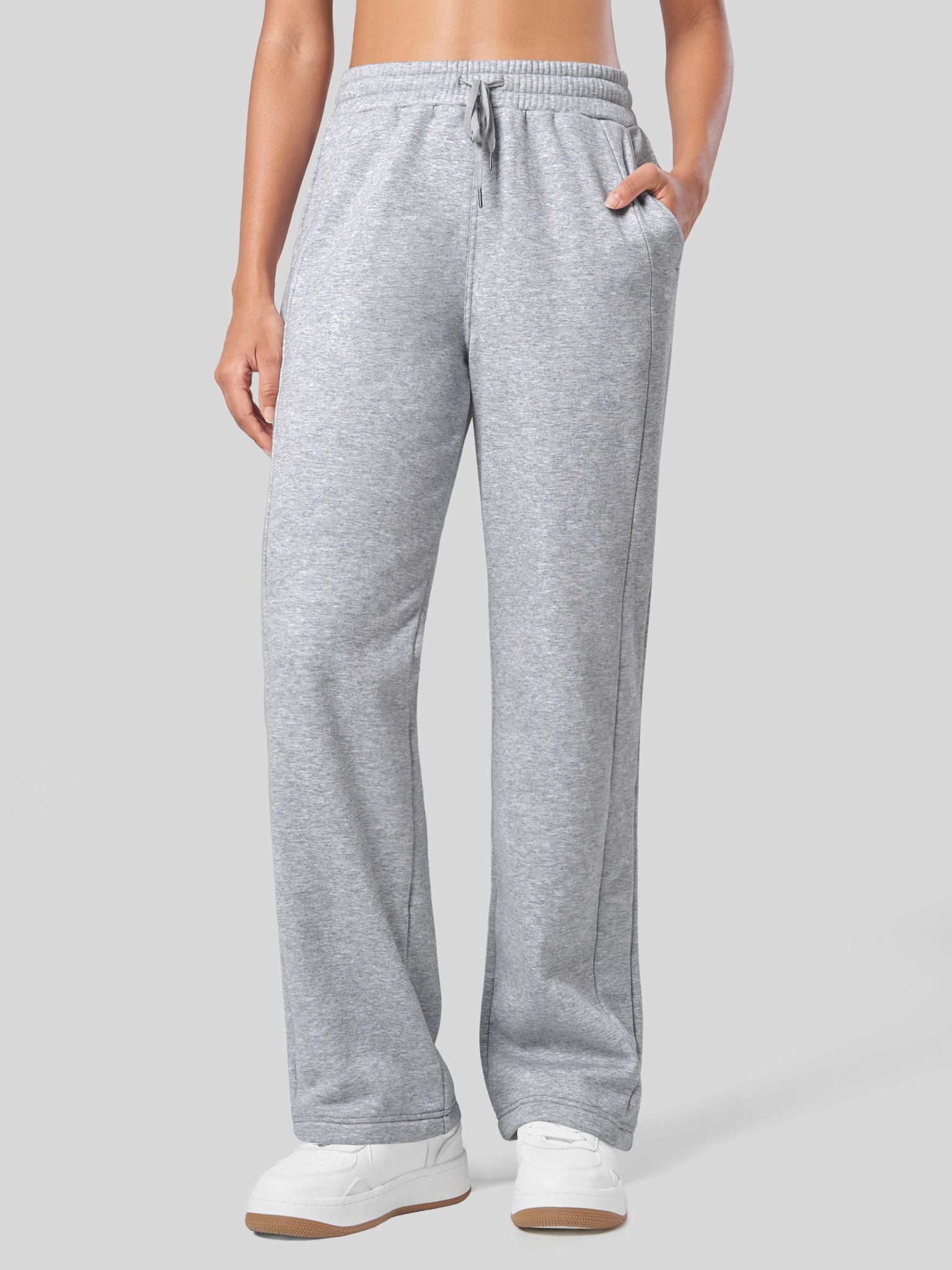 Women's Fleece Straight Leg Sweatpants 31 Inch