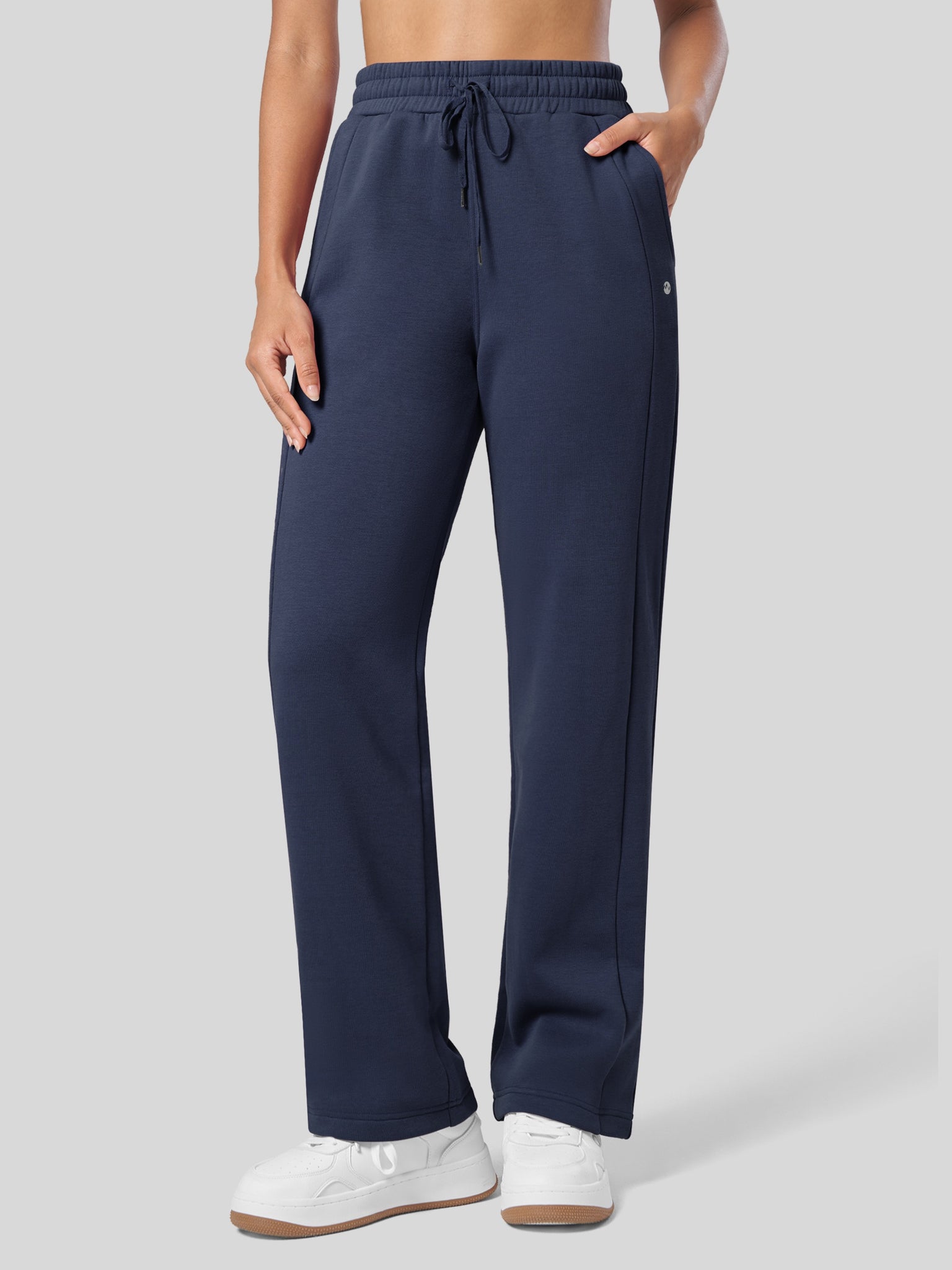 Women's Fleece Straight Leg Sweatpants 31 Inch