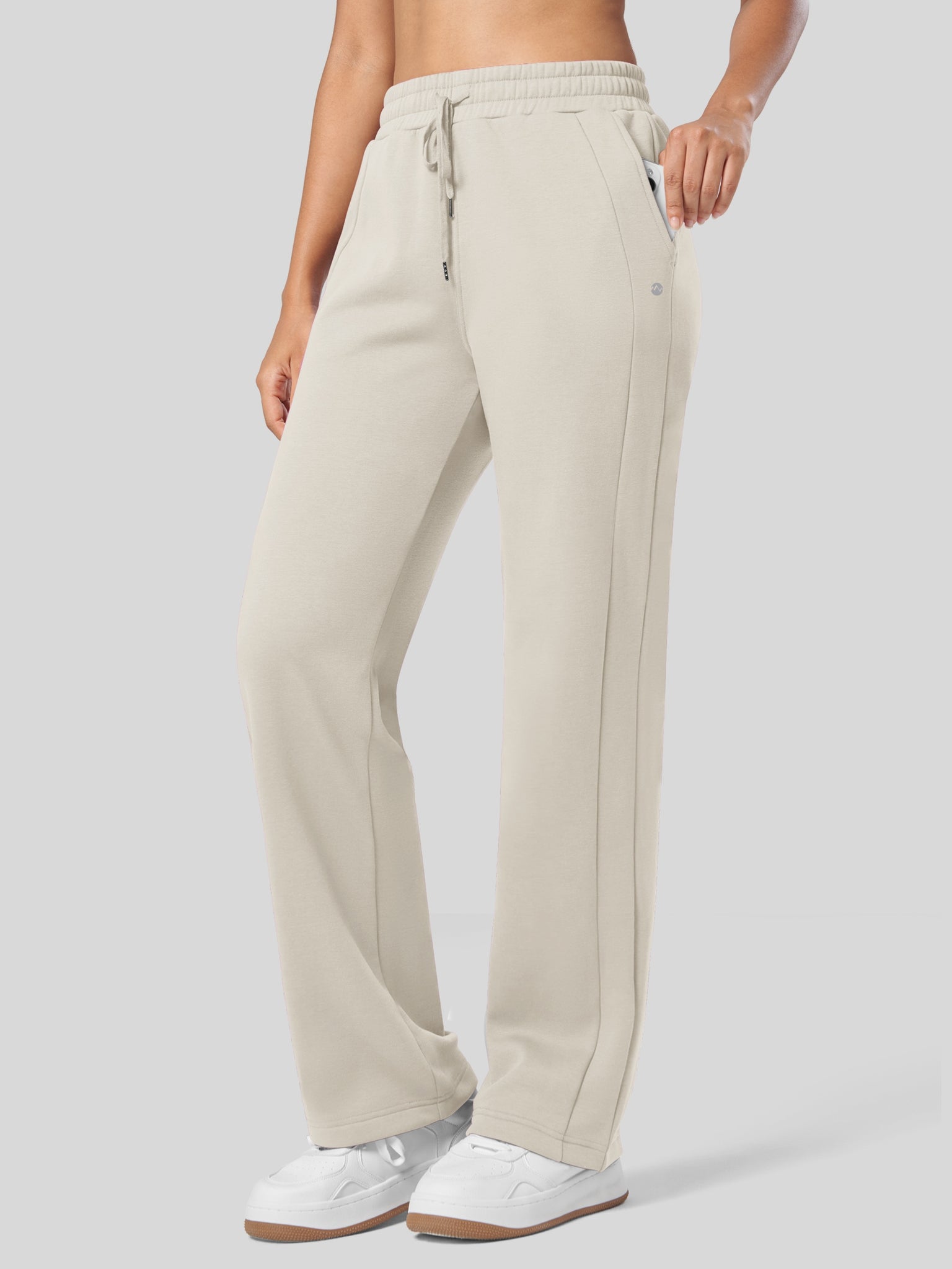 Women's Fleece Straight Leg Sweatpants 31 Inch