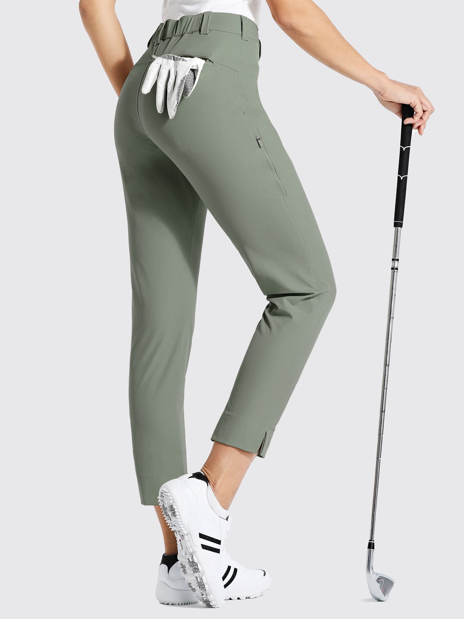 Women's Performance Golf Pants Dree Pants_SageGreen1