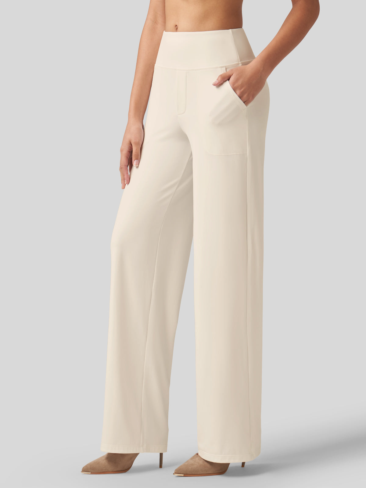 Women's High Rise Yoga Dress Pants 30 Inch