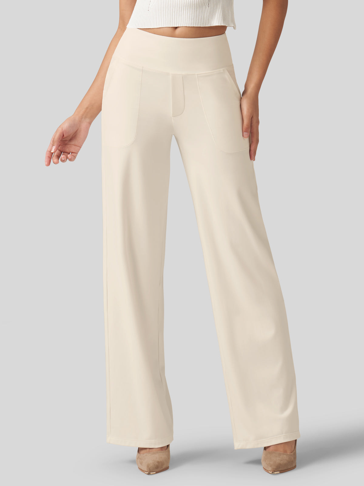Women's High Rise Yoga Dress Pants 30 Inch