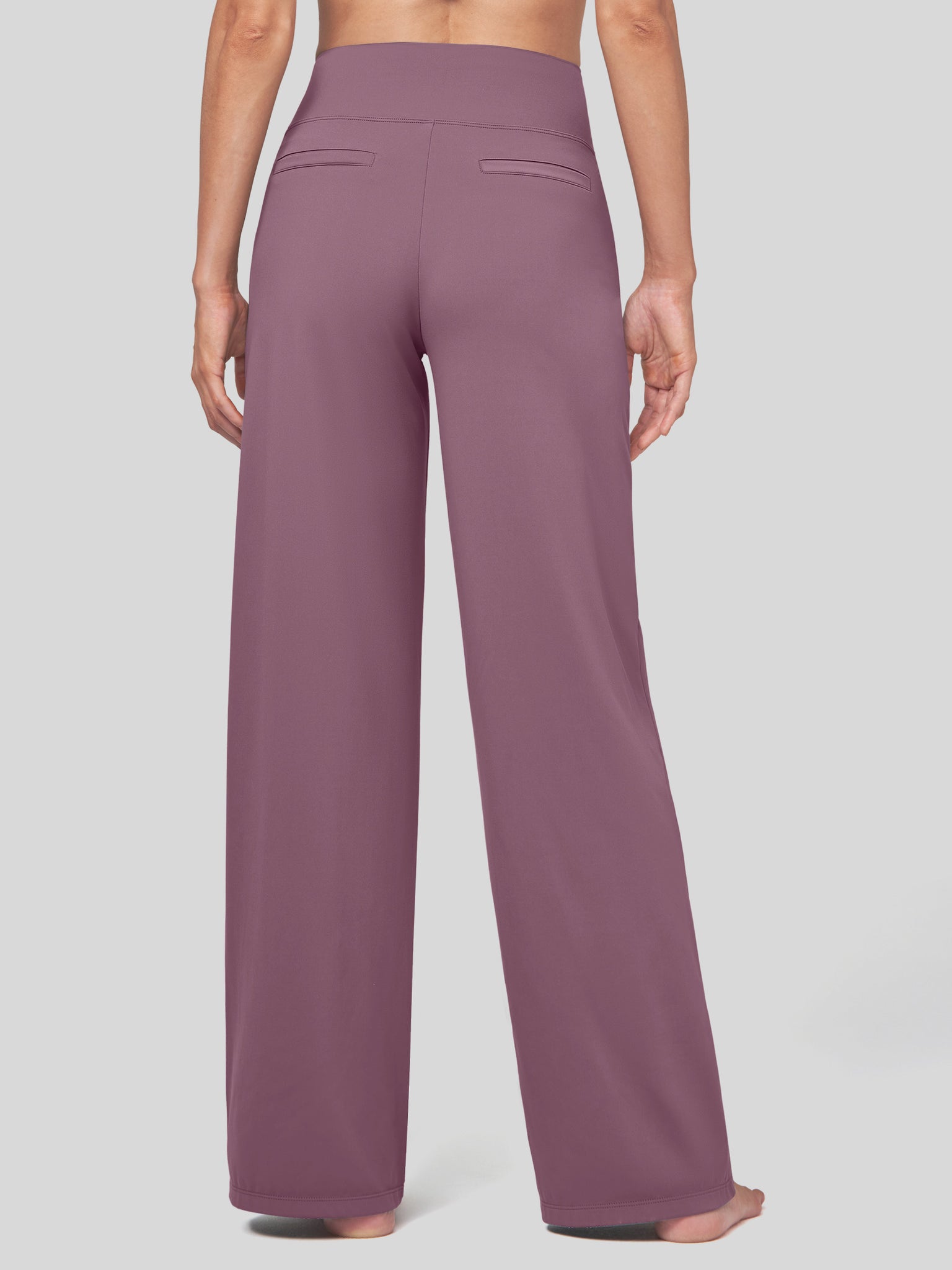 Willit Women's High Rise Yoga Dress Pants 30 Inch in rose