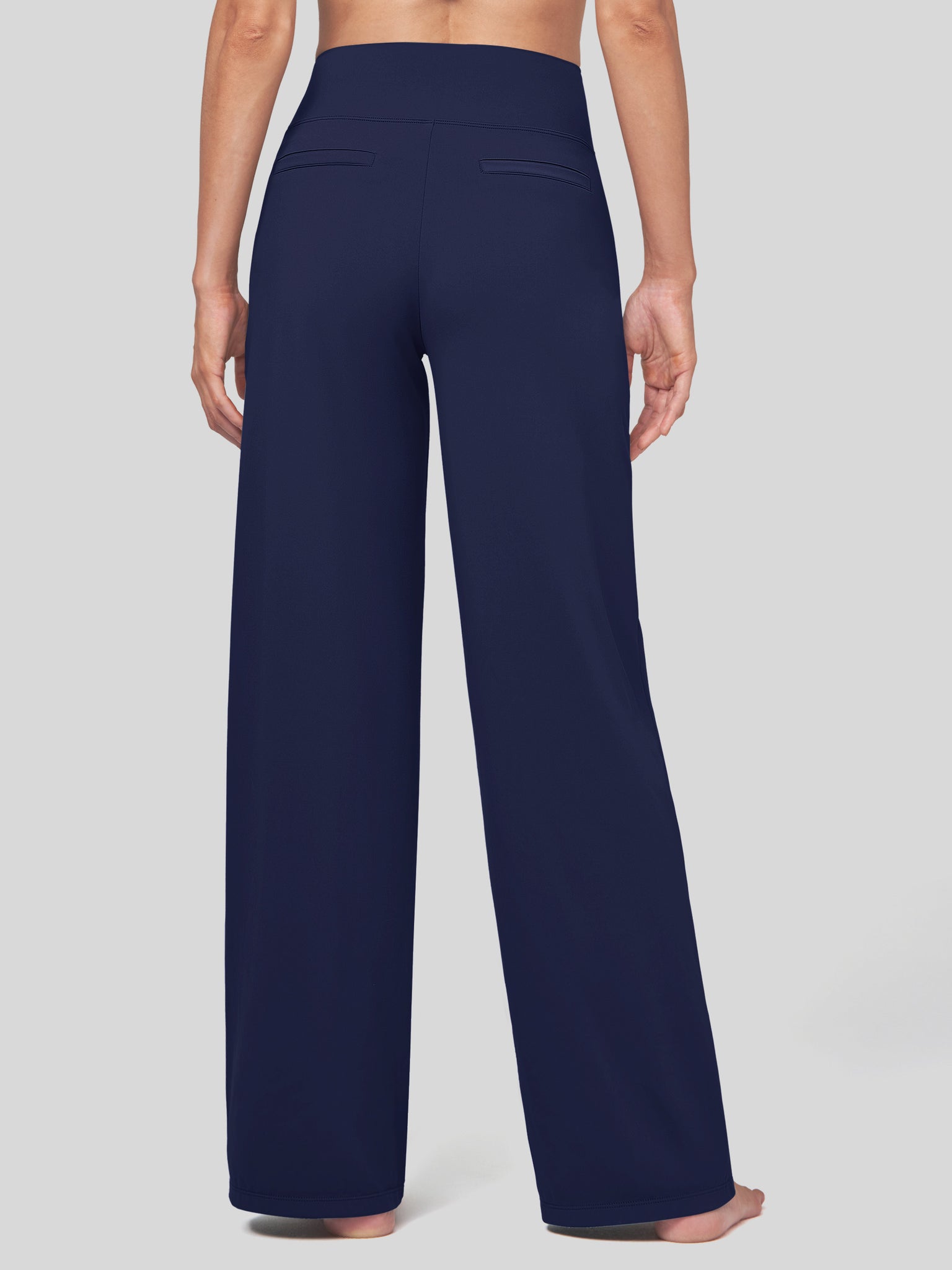 Willit Women's High Rise Yoga Dress Pants 30 Inch in navy