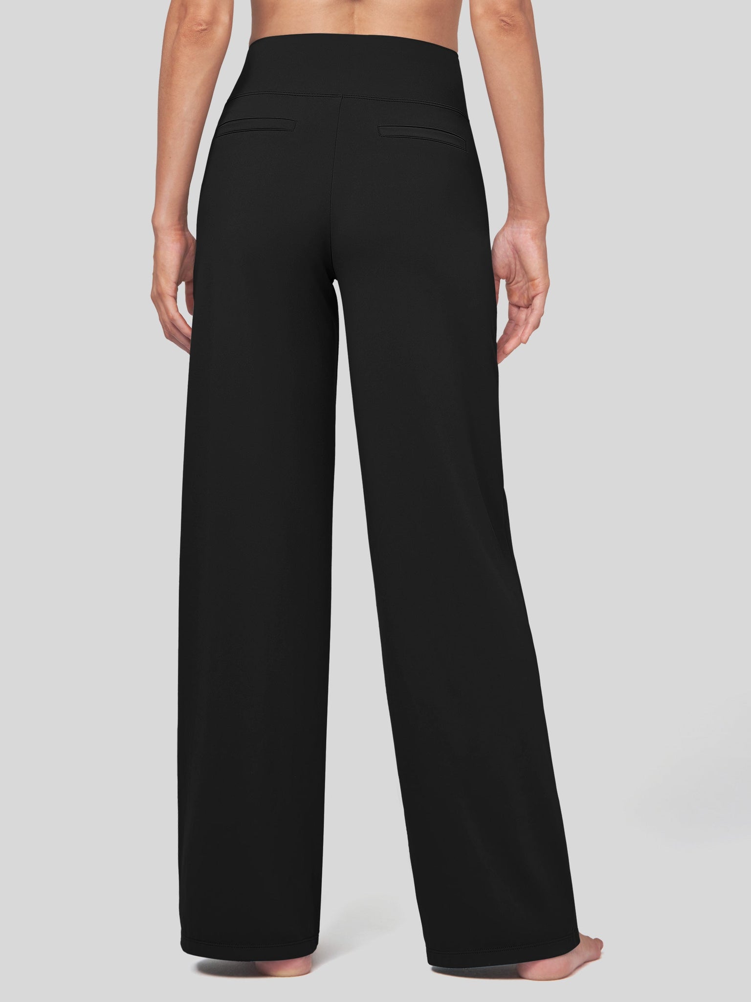 Willit Women's High Rise Yoga Dress Pants 32 Inch in black