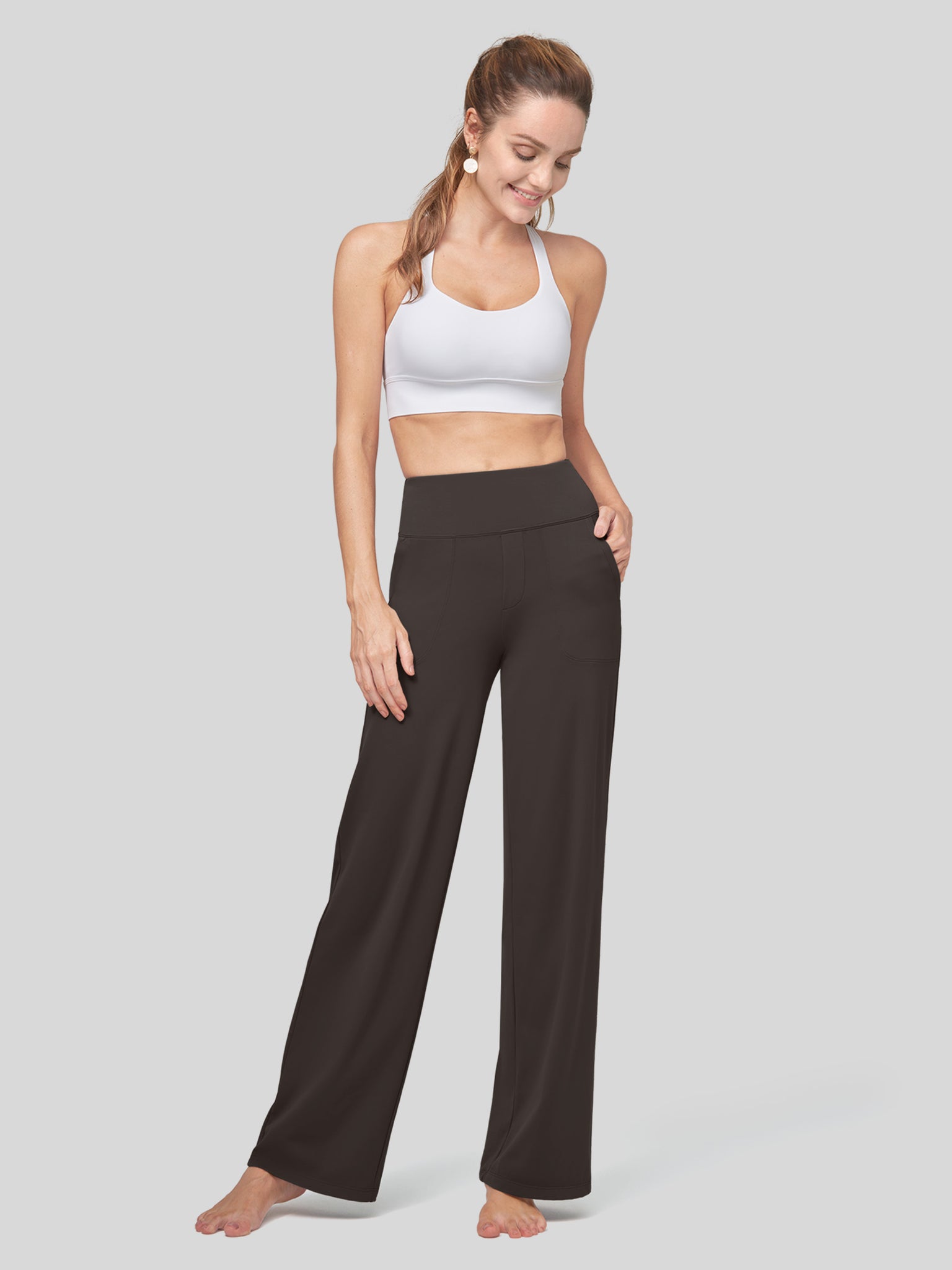 Women's High Rise Yoga Dress Pants 30 Inch