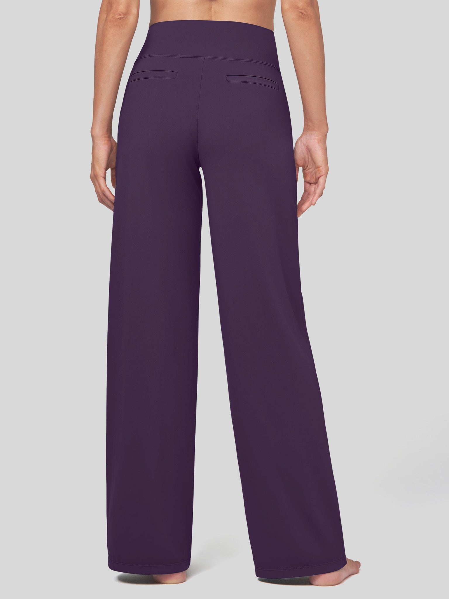 Willit Women's High Rise Yoga Dress Pants 30 Inch in purple
