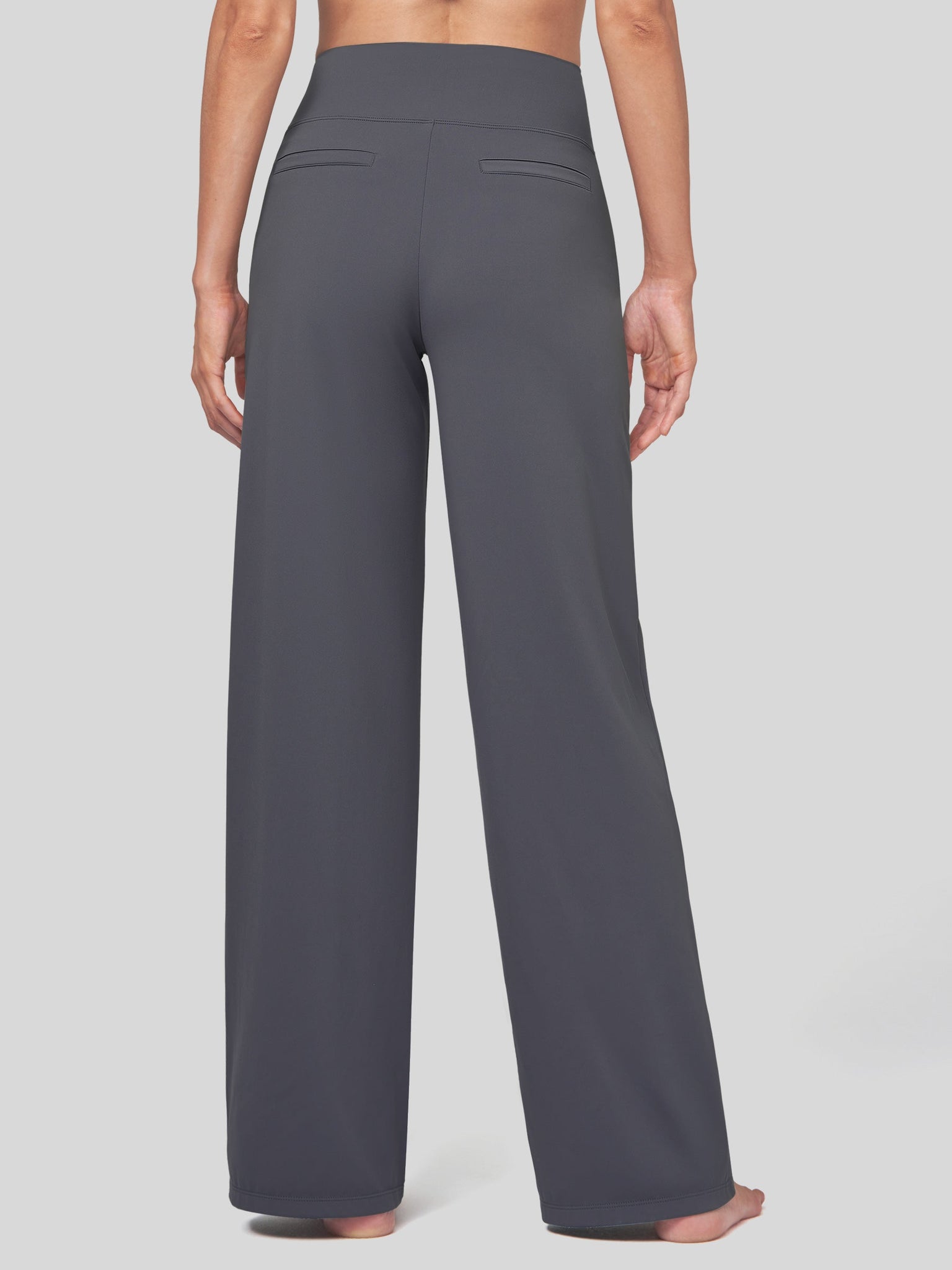 Willit Women's High Rise Yoga Dress Pants 30 Inch in gray