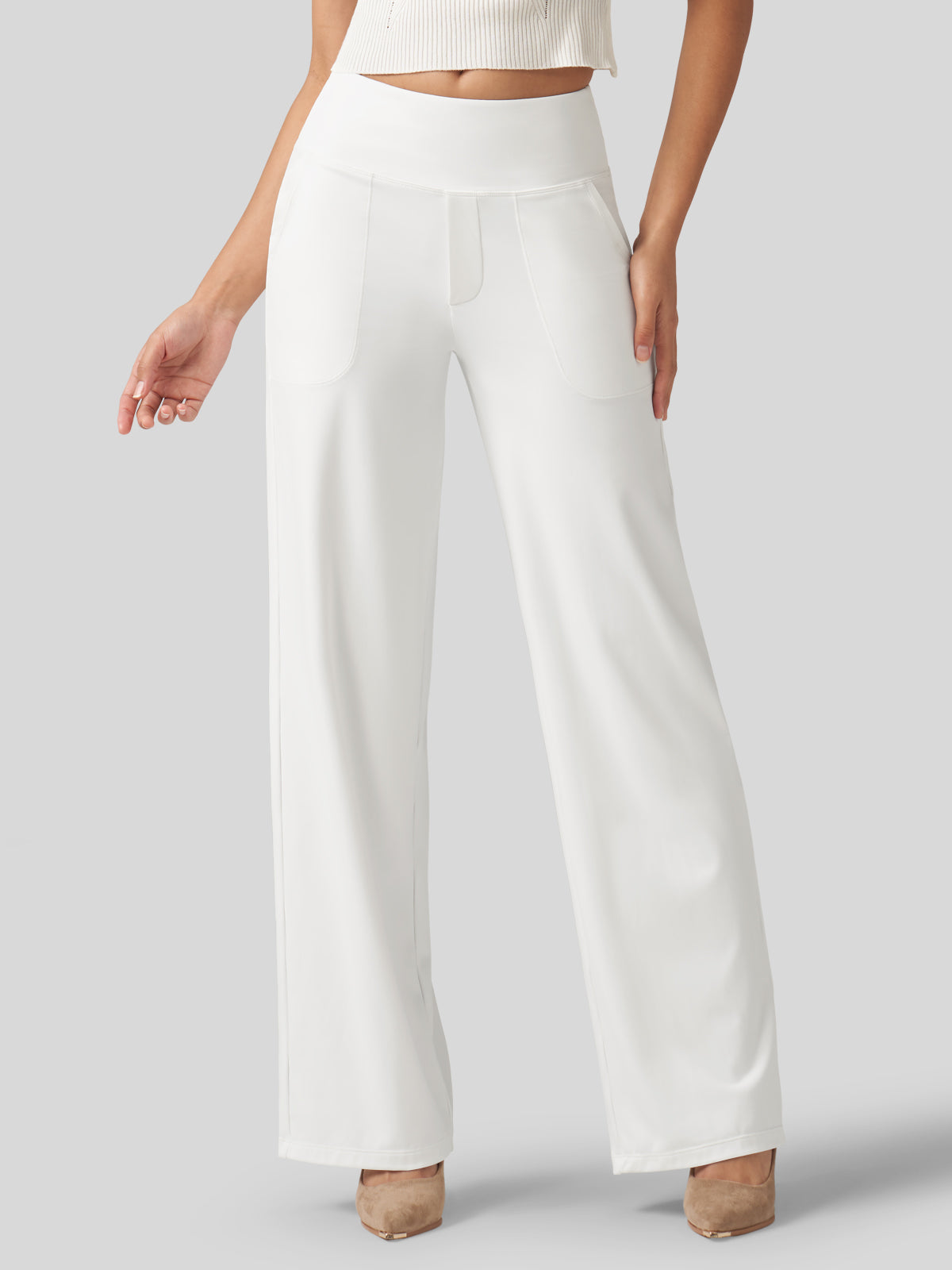 Women's High Rise Yoga Dress Pants 28 Inch