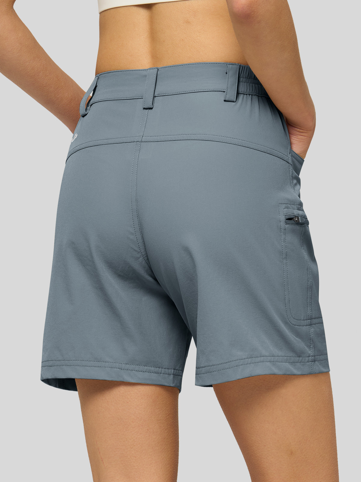Willit Women's Outdoor Cargo Shorts 6 Inseam in blue3